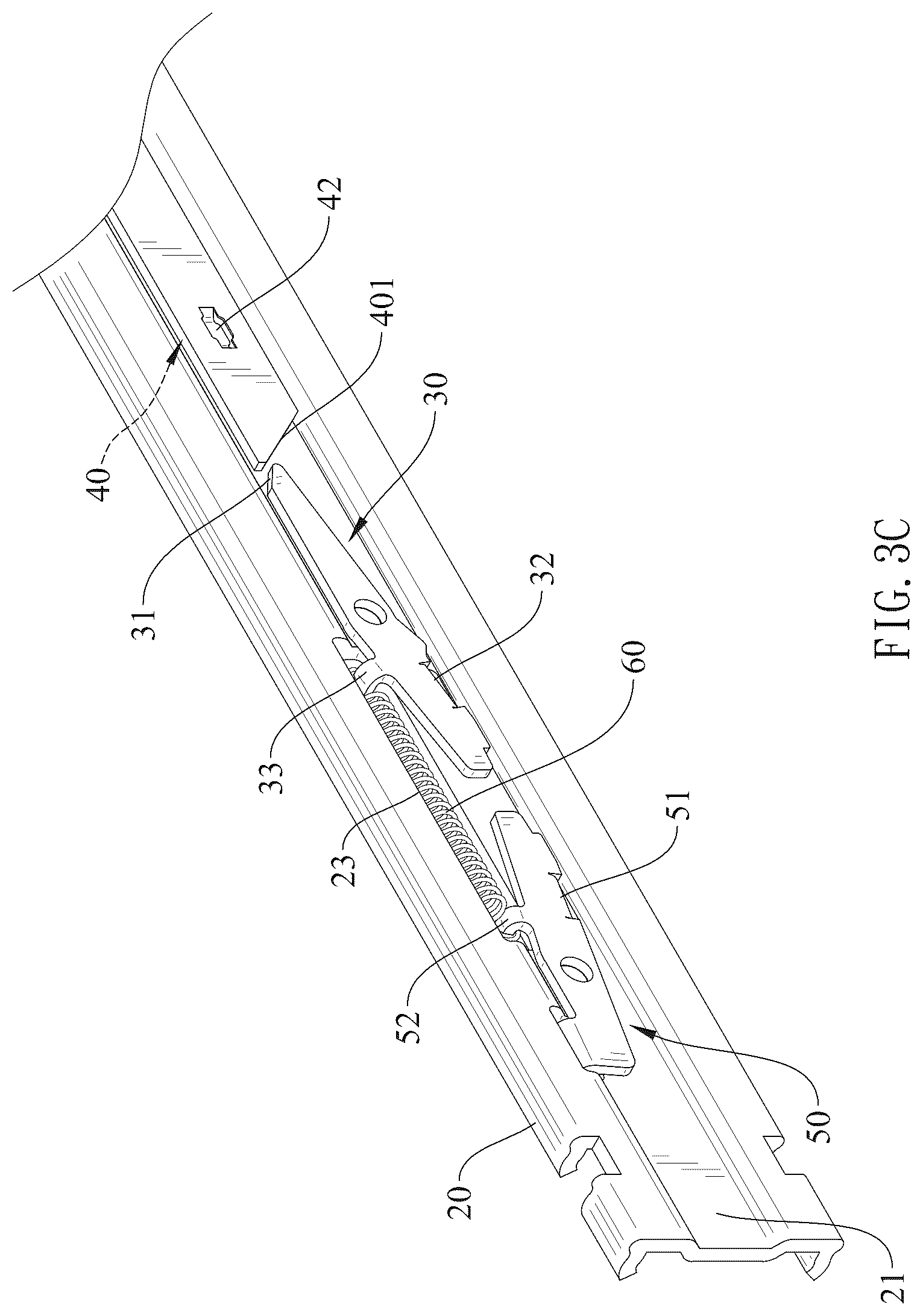 Patent US12569064 Figure 5 – Slide rail assembly
