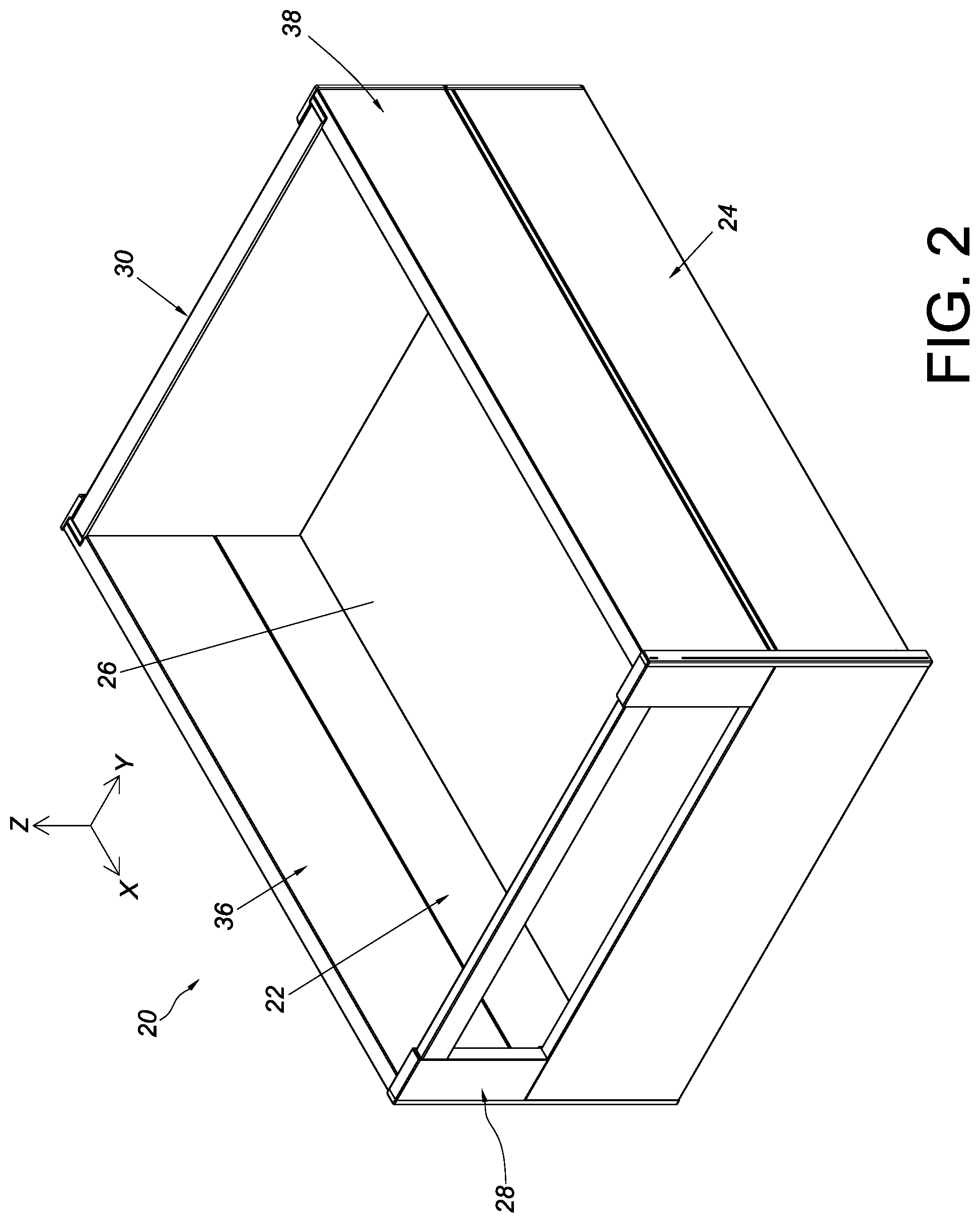 Patent US12569065 Figure 2 – Furniture and furniture part assembly thereof