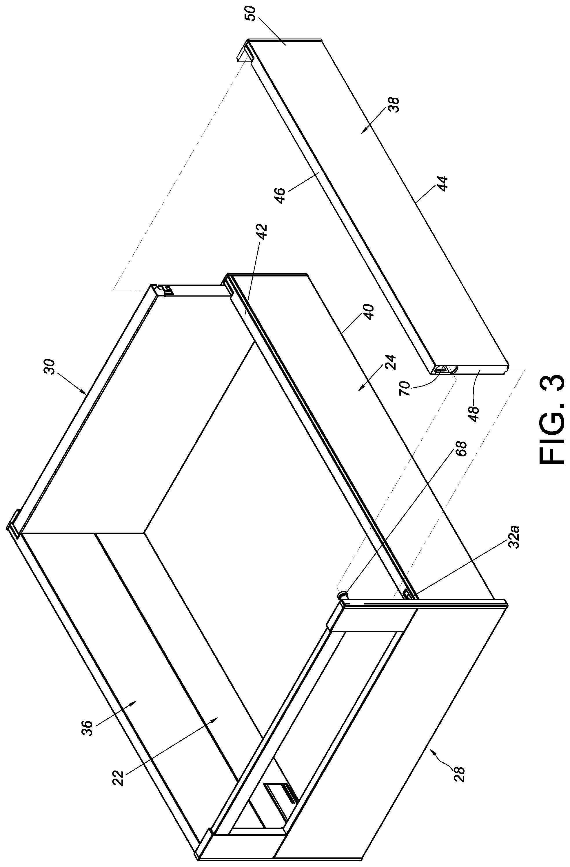 Patent US12569065 Figure 3 – Furniture and furniture part assembly thereof