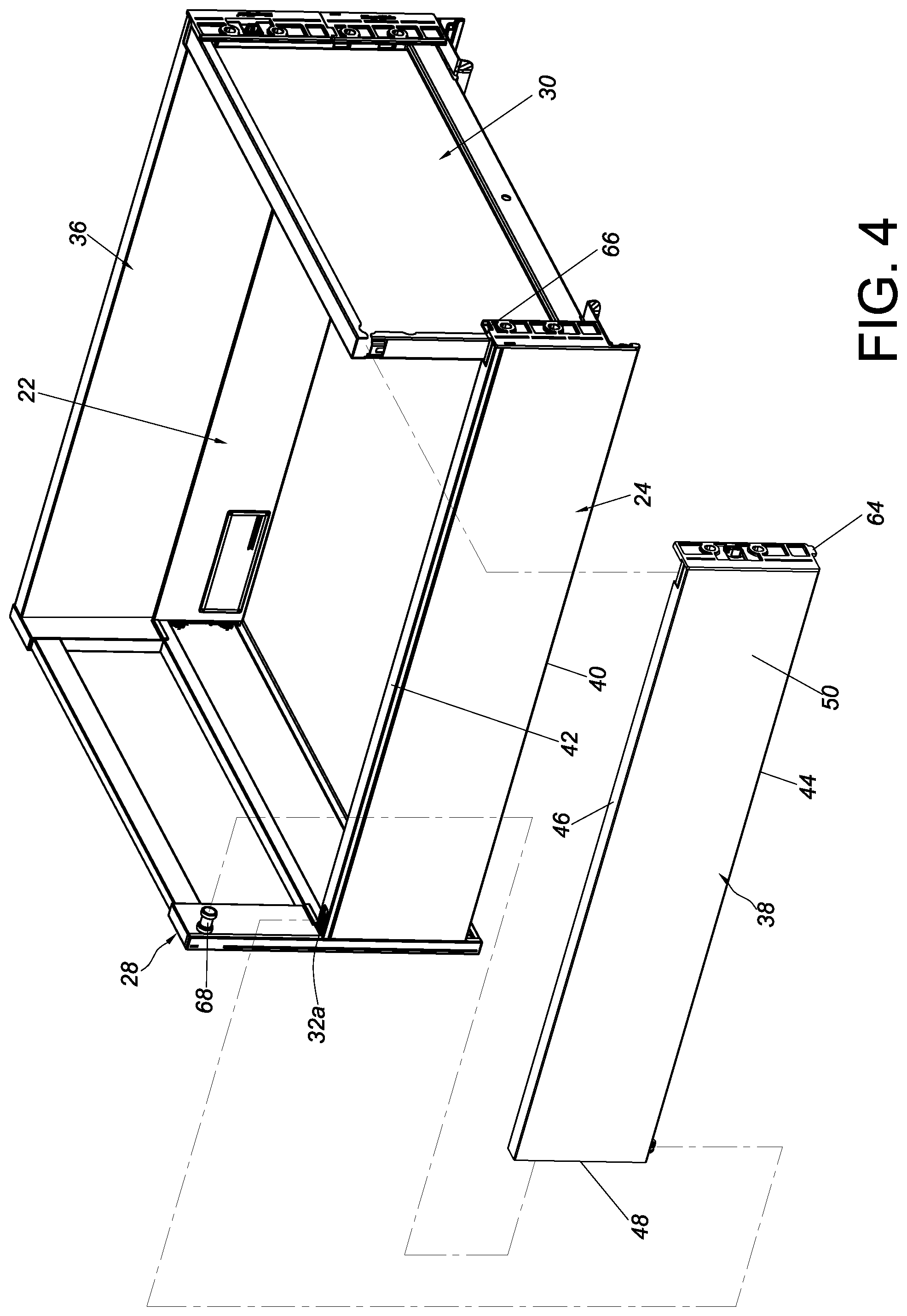 Patent US12569065 Figure 4 – Furniture and furniture part assembly thereof