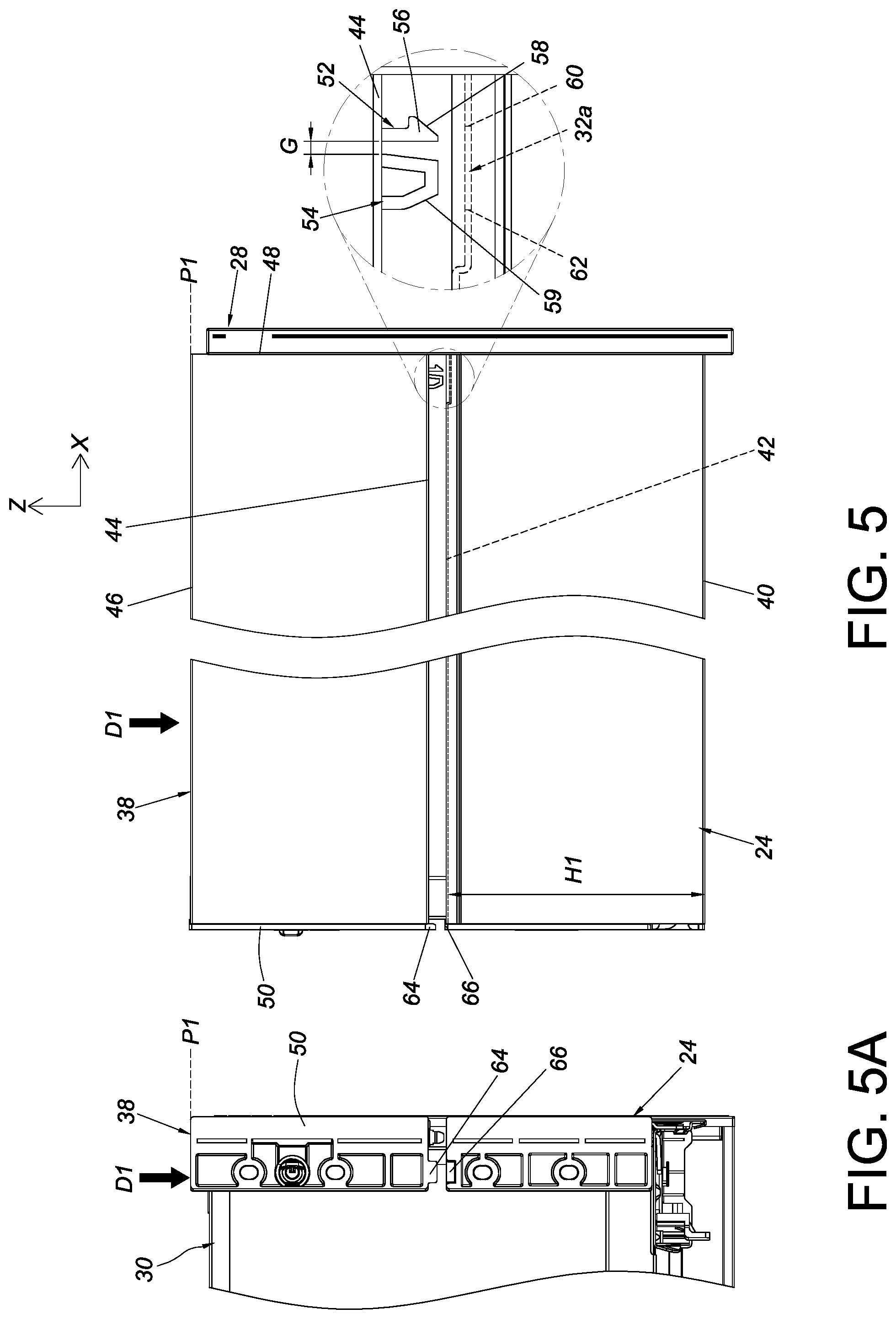 Patent US12569065 Figure 5 – Furniture and furniture part assembly thereof