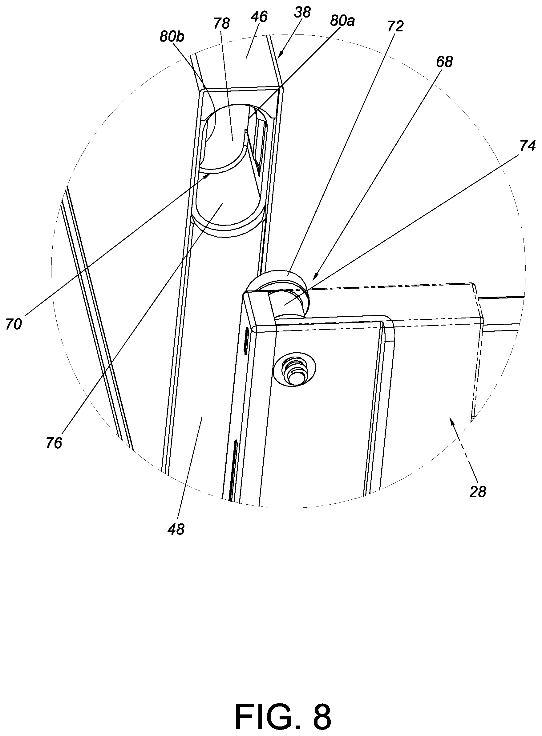 Patent US12569065 Figure 8 – Furniture and furniture part assembly thereof