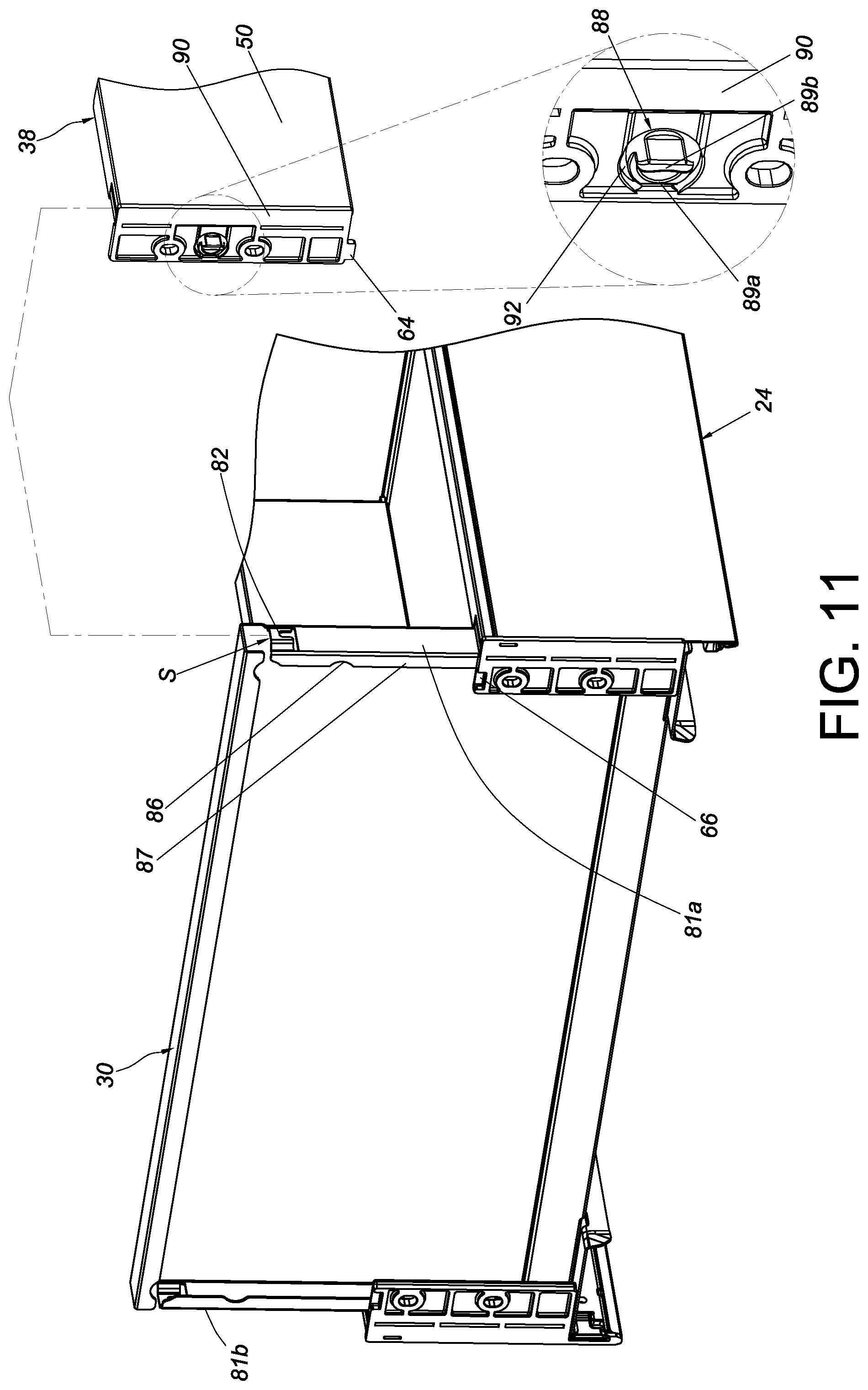 Patent US12569065 Figure 11 – Furniture and furniture part assembly thereof