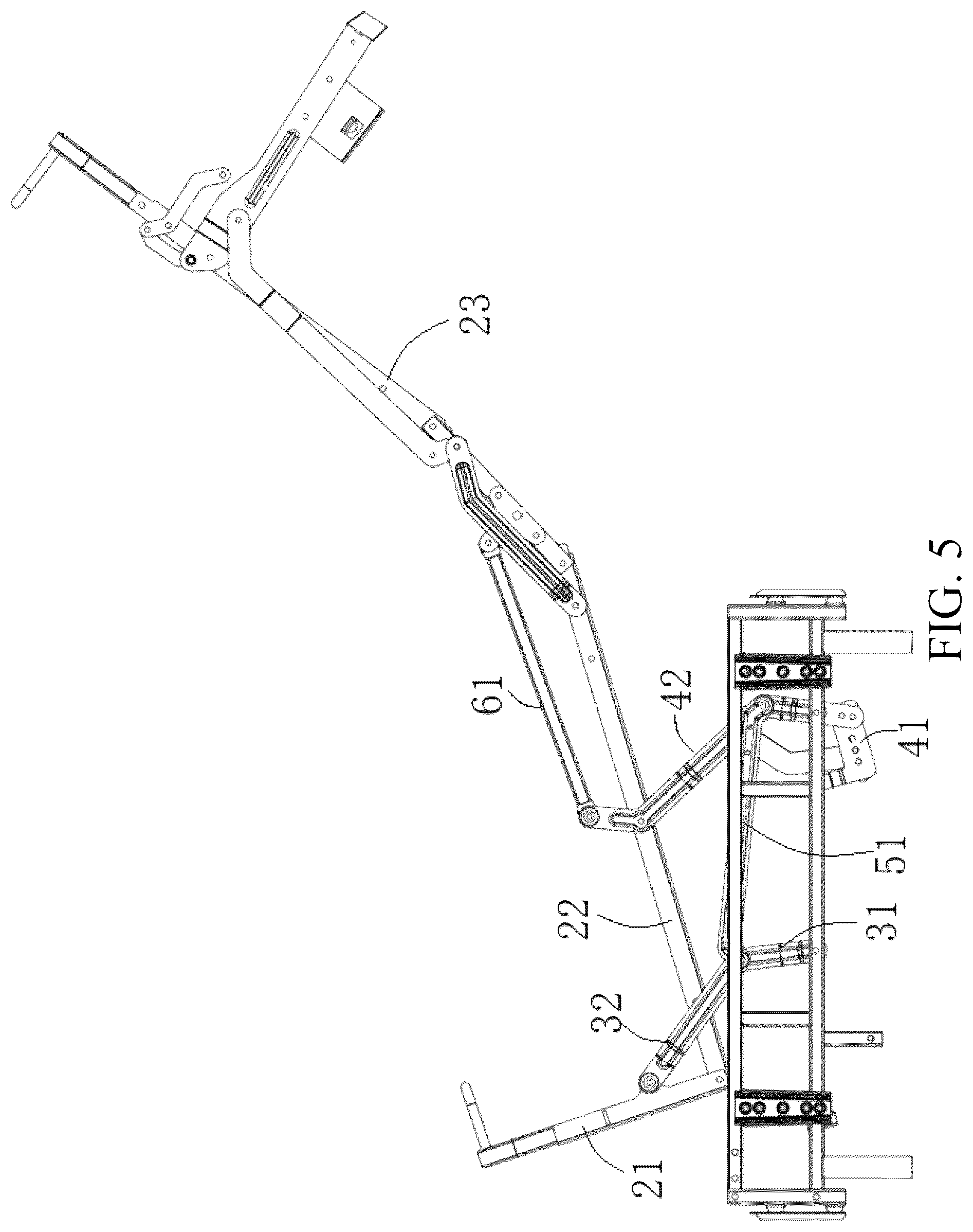 Patent US12569068 Figure 5 – Single folding sofa bedstead