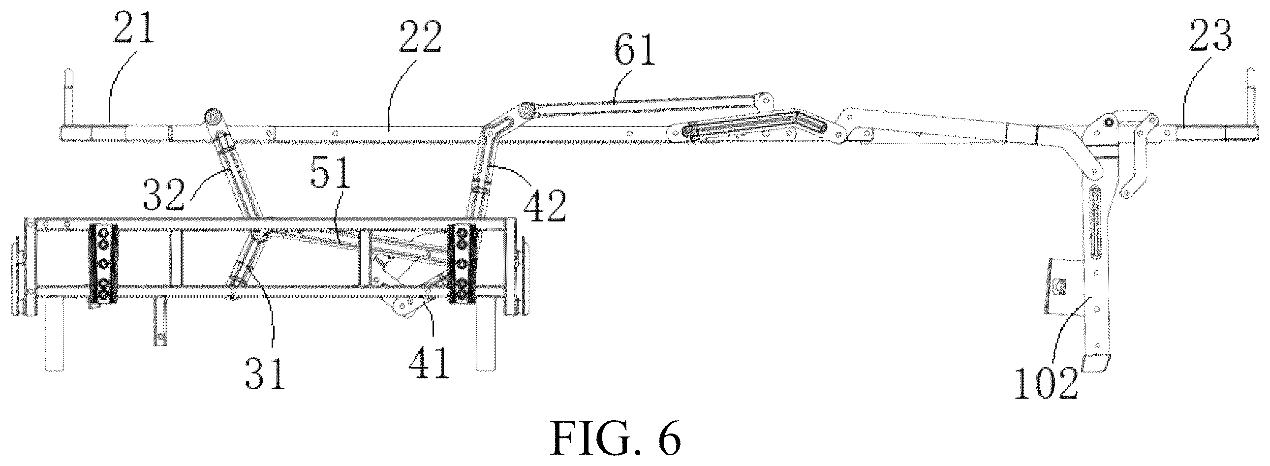 Patent US12569068 Figure 6 – Single folding sofa bedstead