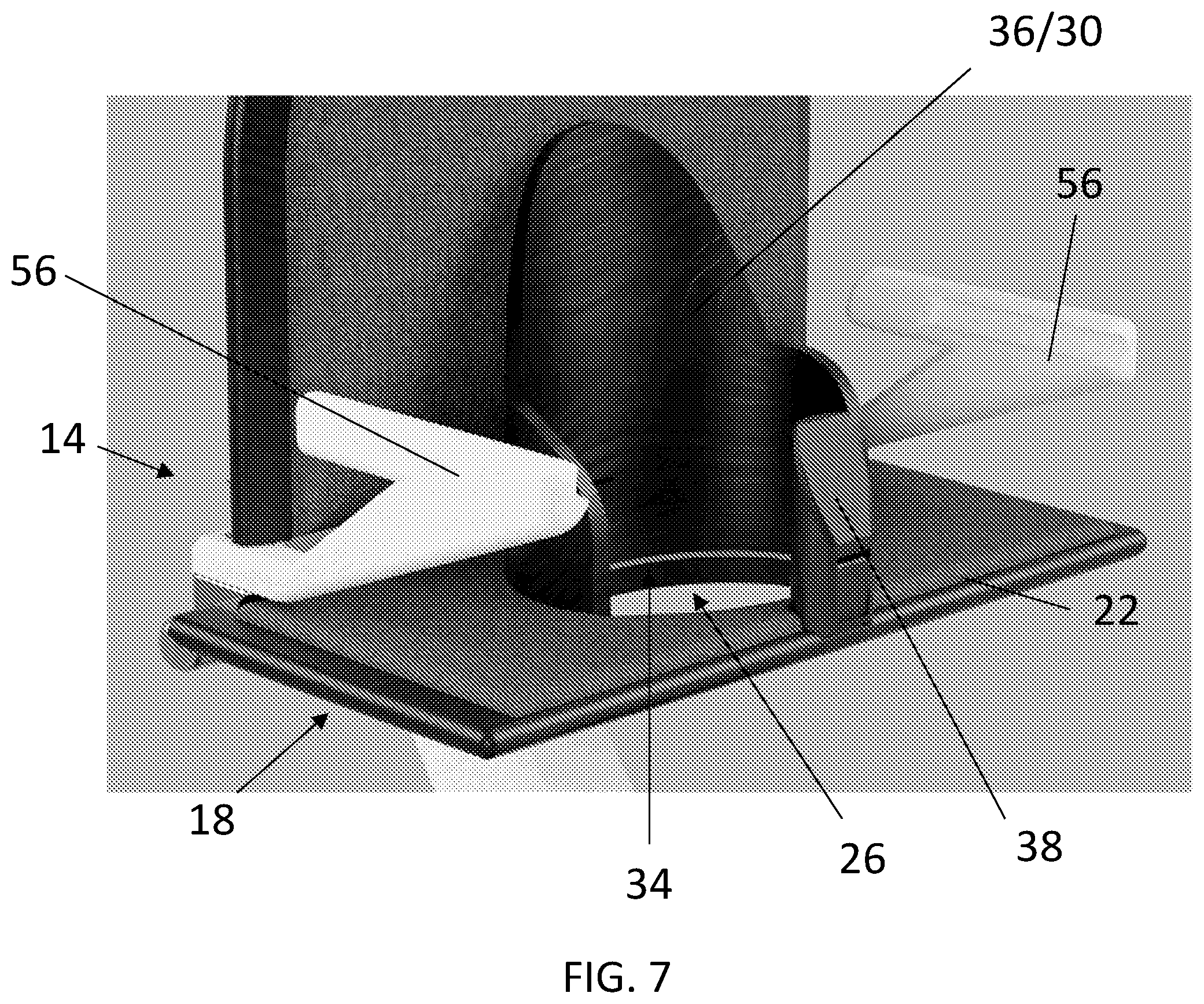 Patent US12569072 Figure 4 – Sit-to-stand convertible highchair
