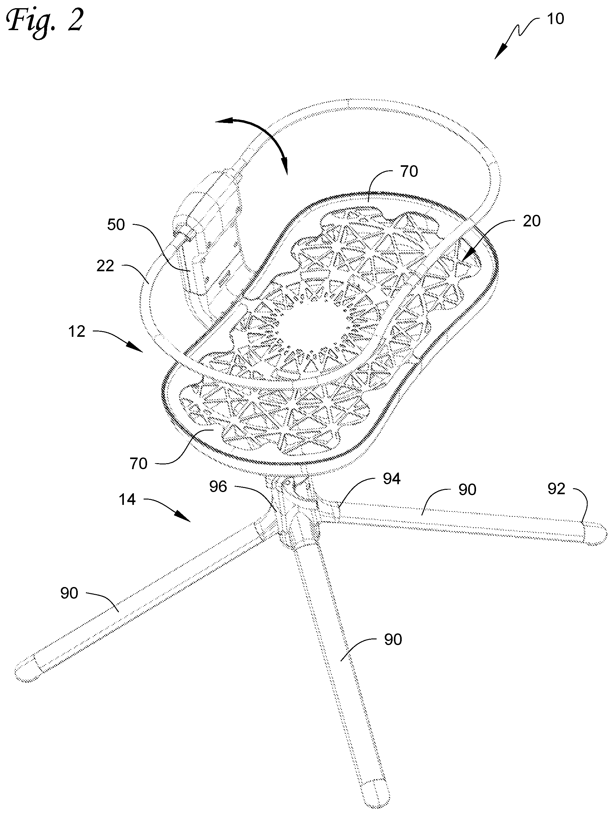 Patent US12569074 Figure 2 – Infant sleep device