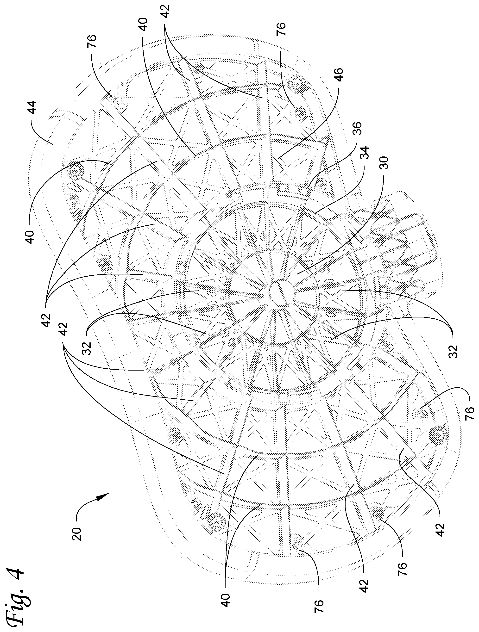 Patent US12569074 Figure 4 – Infant sleep device