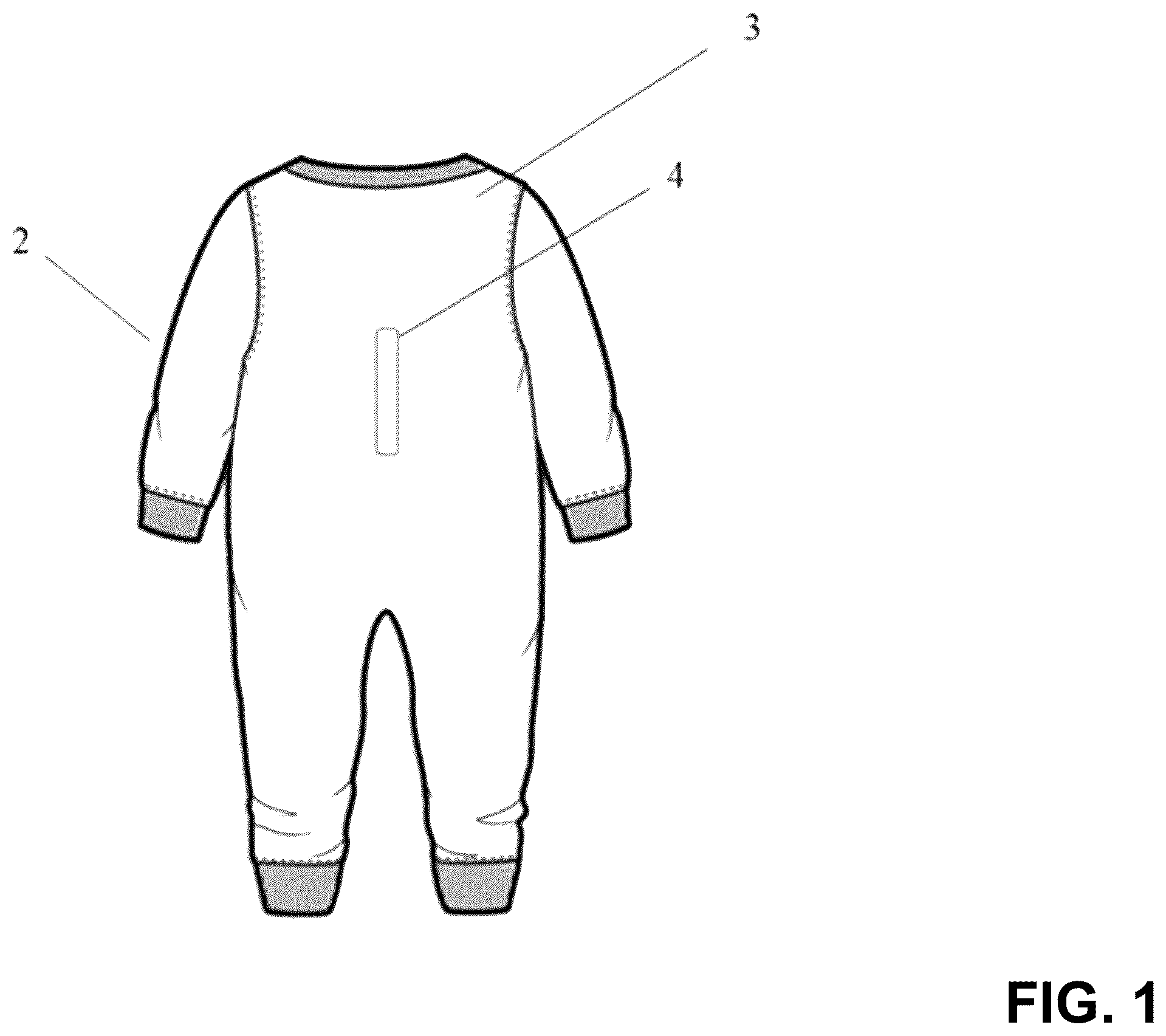 Patent US12569077 Figure 1 – System and method for positioning of an infant using magnets