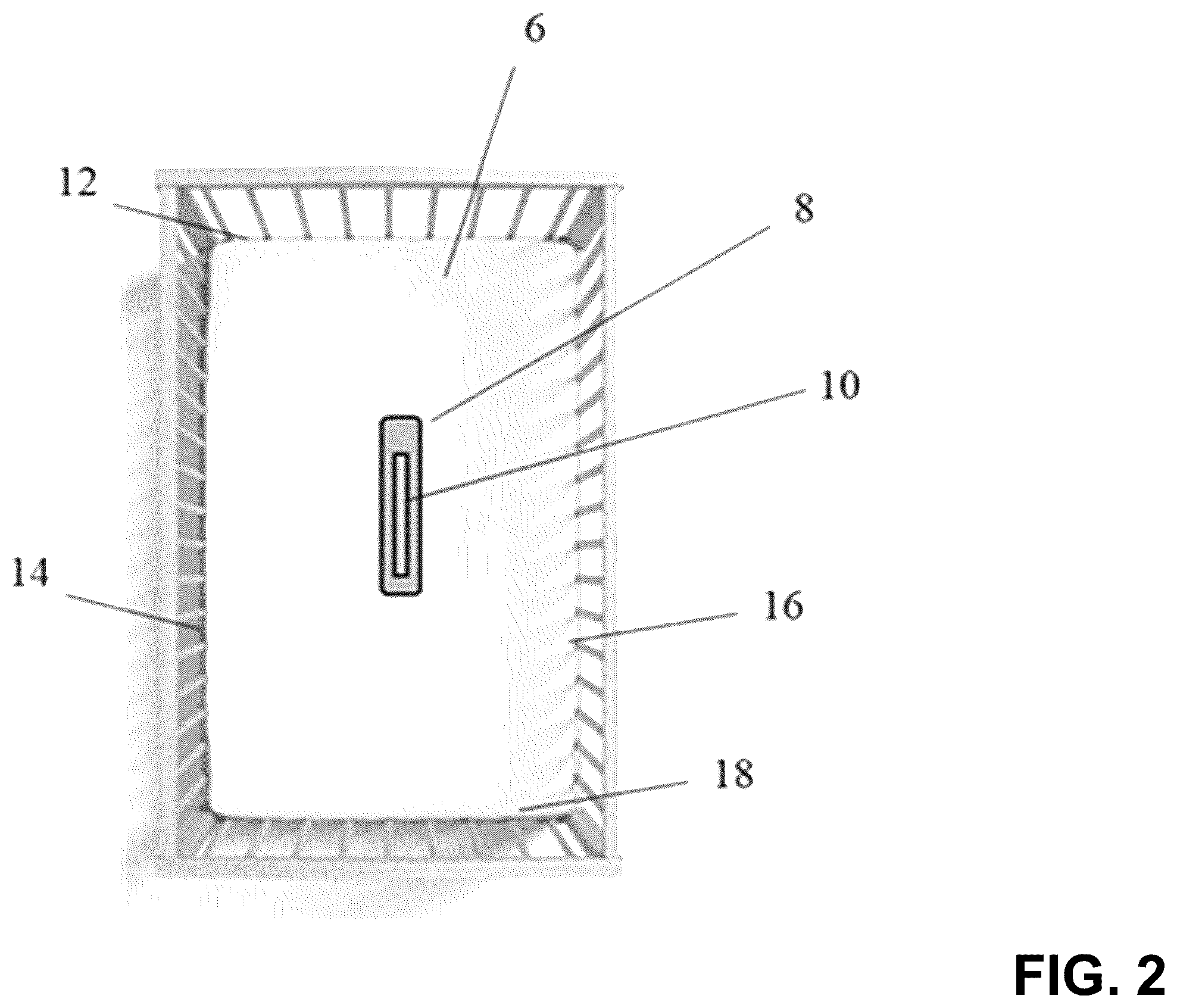 Patent US12569077 Figure 2 – System and method for positioning of an infant using magnets