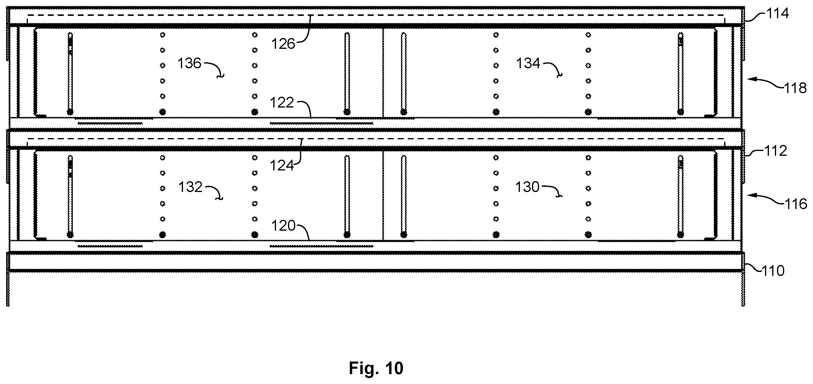 Patent US12569078 Figure 9 – Self-closing security door assembly for retail display