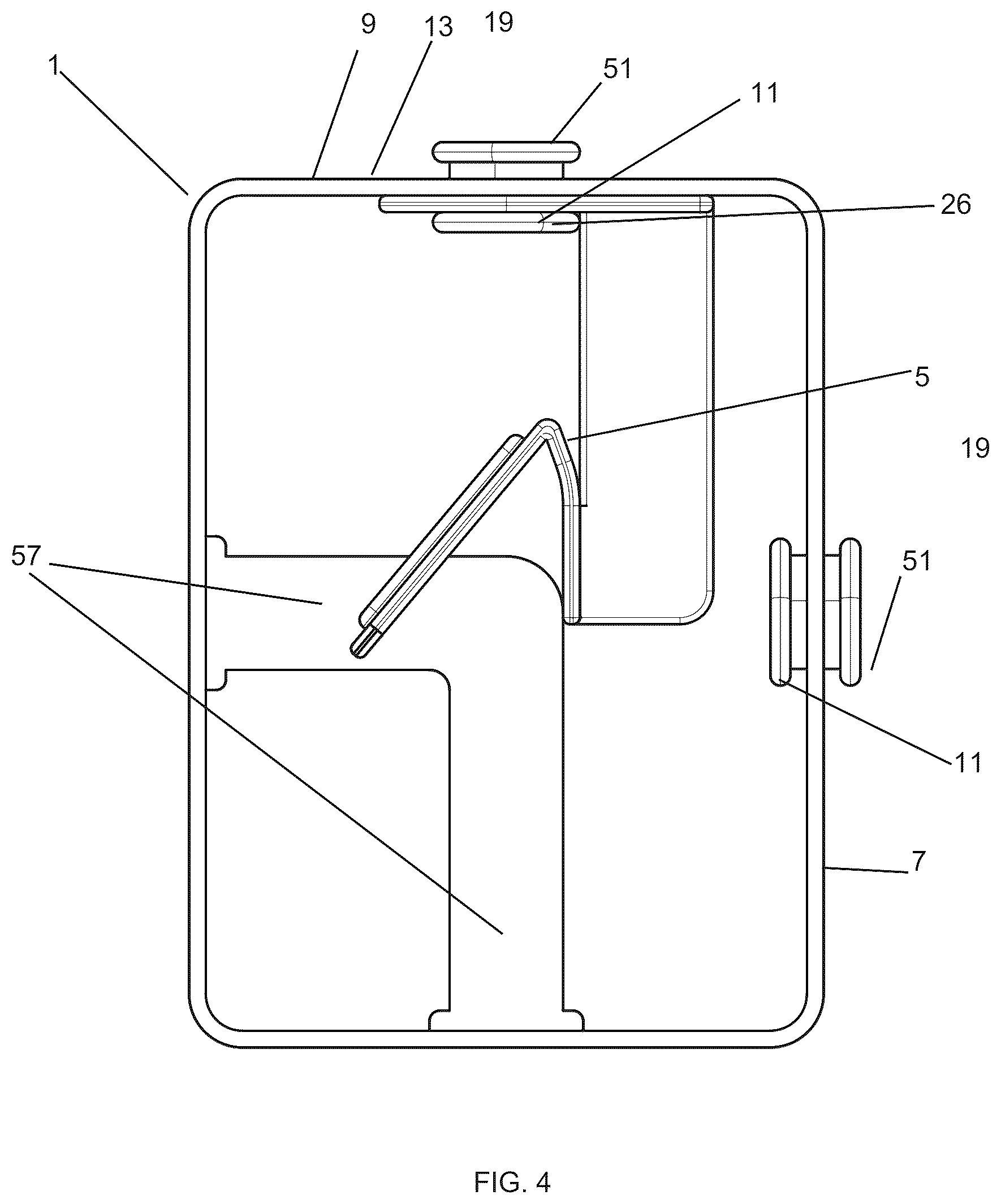 Patent US12569079 Figure 4 – Suspended watch holder display container
