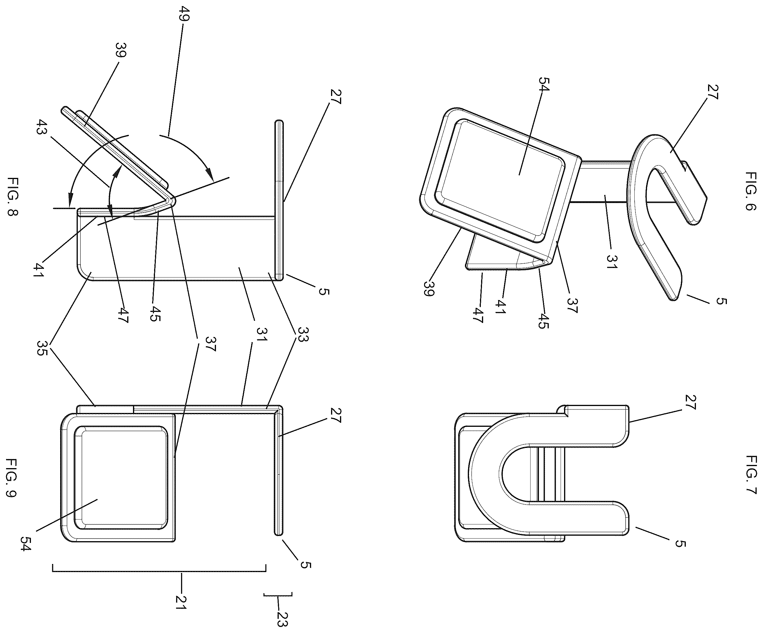 Patent US12569079 Figure 6 – Suspended watch holder display container