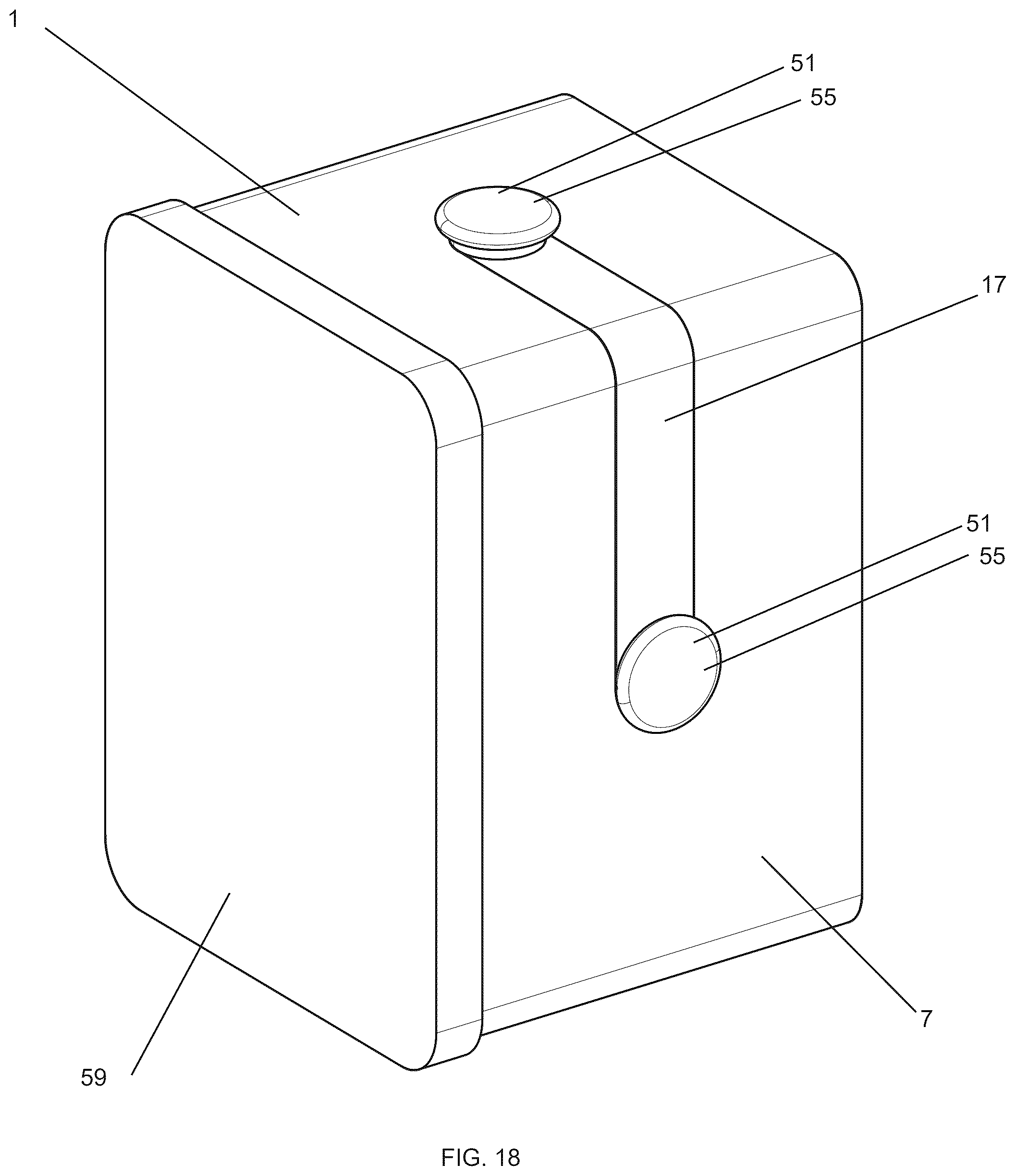 Patent US12569079 Figure 14 – Suspended watch holder display container