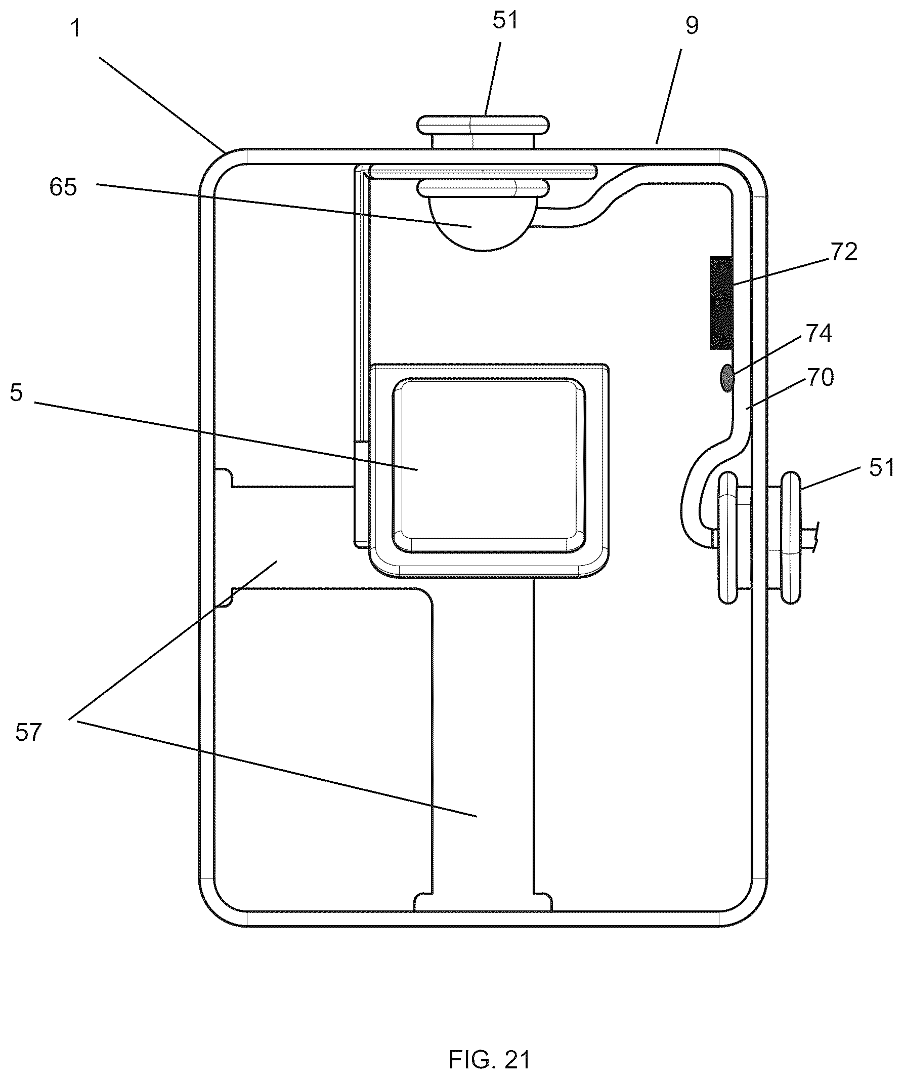 Patent US12569079 Figure 17 – Suspended watch holder display container