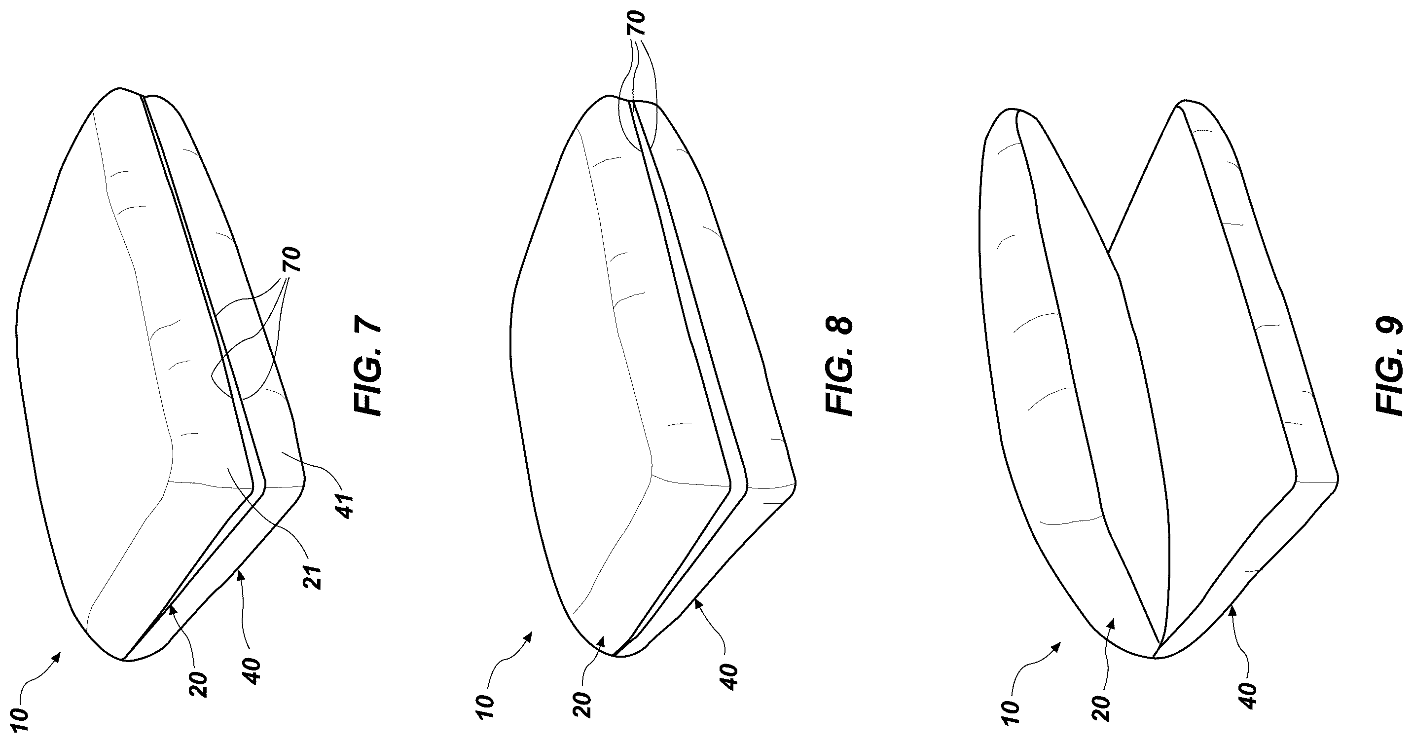 Patent US12569082 Figure 2 – Pillow with variable cushioning characteristics