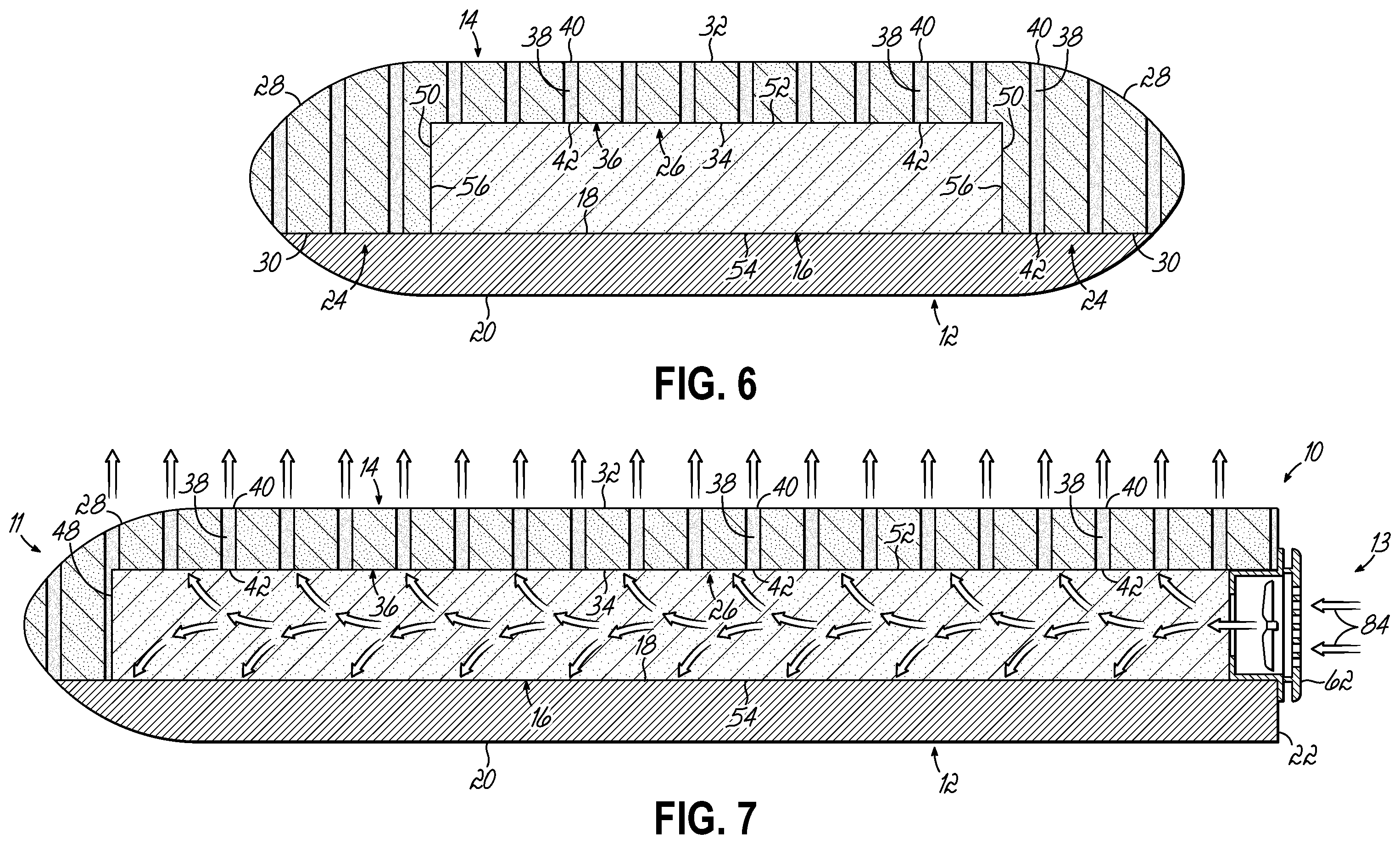 Patent US12569083 Figure 5 – Actively cooled pillow