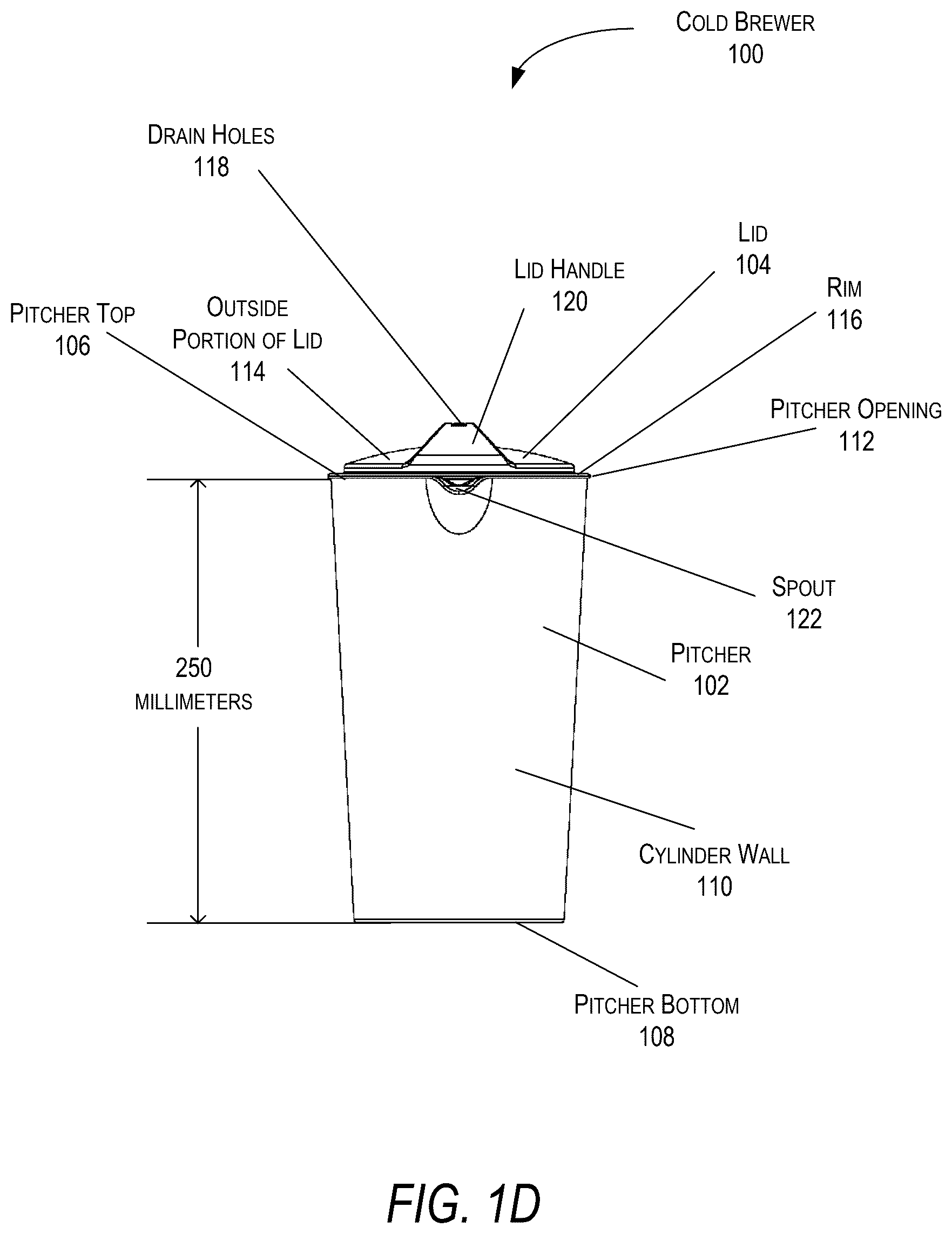 Patent US12569084 Figure 4 – Cold brewer