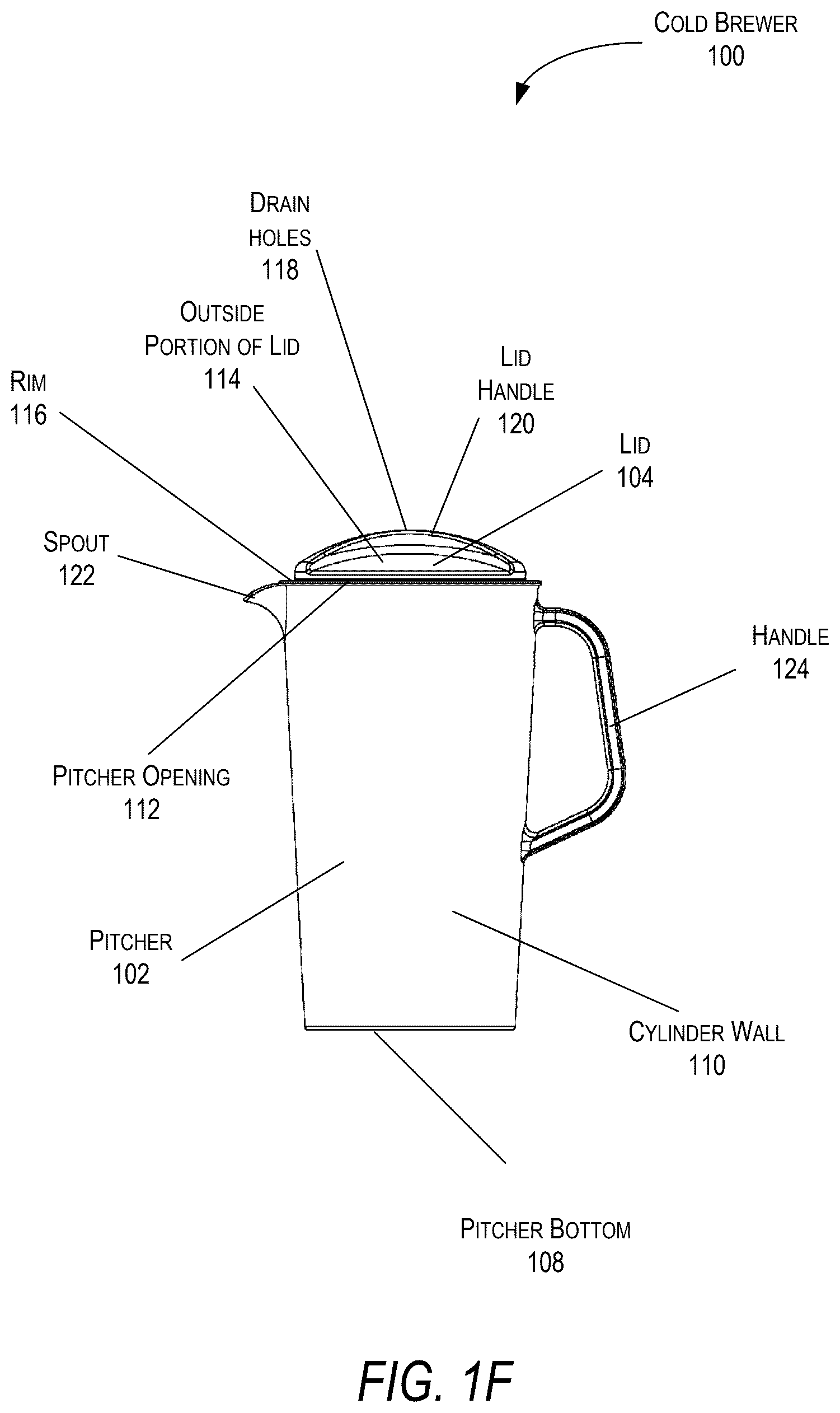 Patent US12569084 Figure 6 – Cold brewer