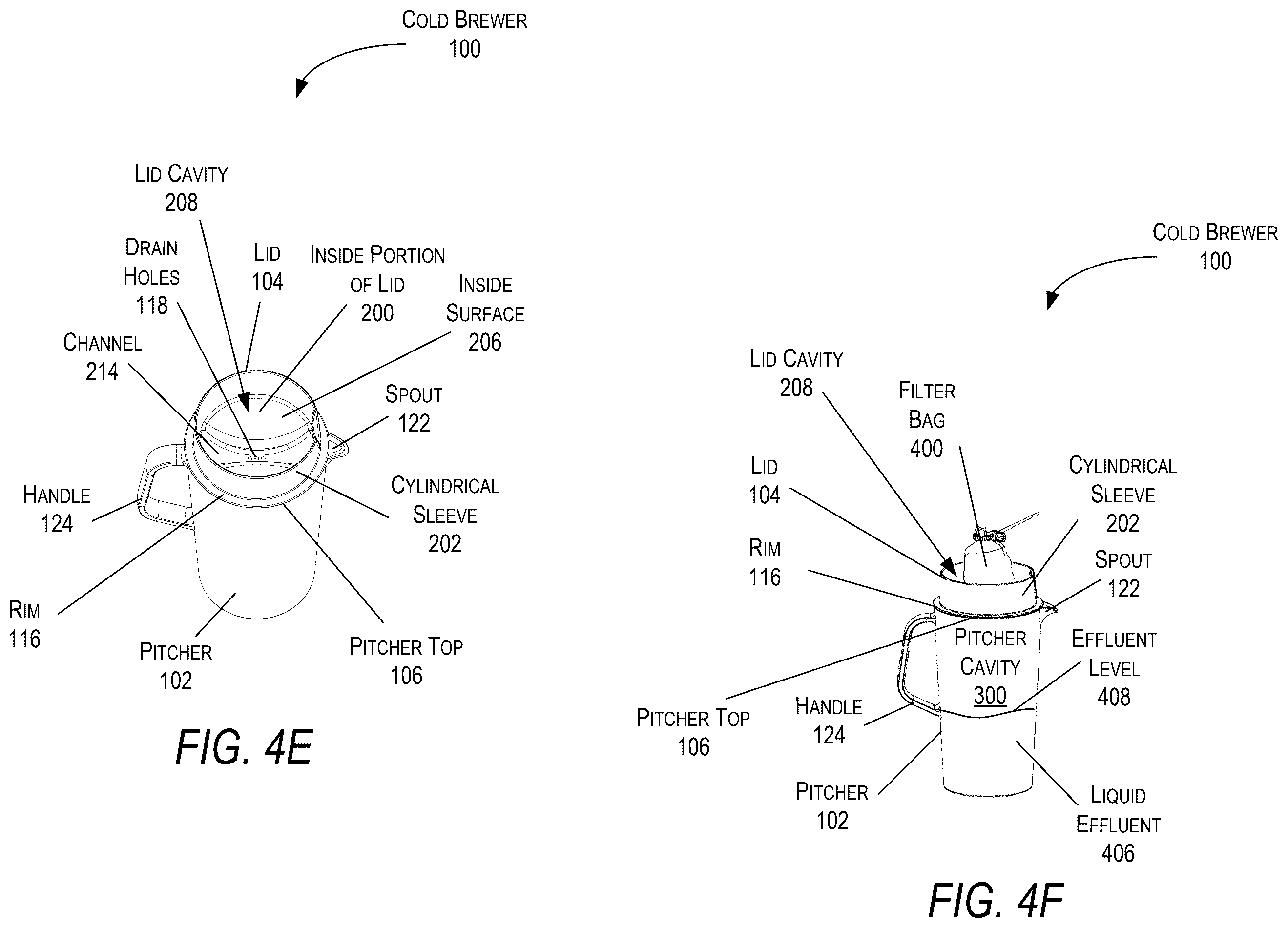 Patent US12569084 Figure 12 – Cold brewer