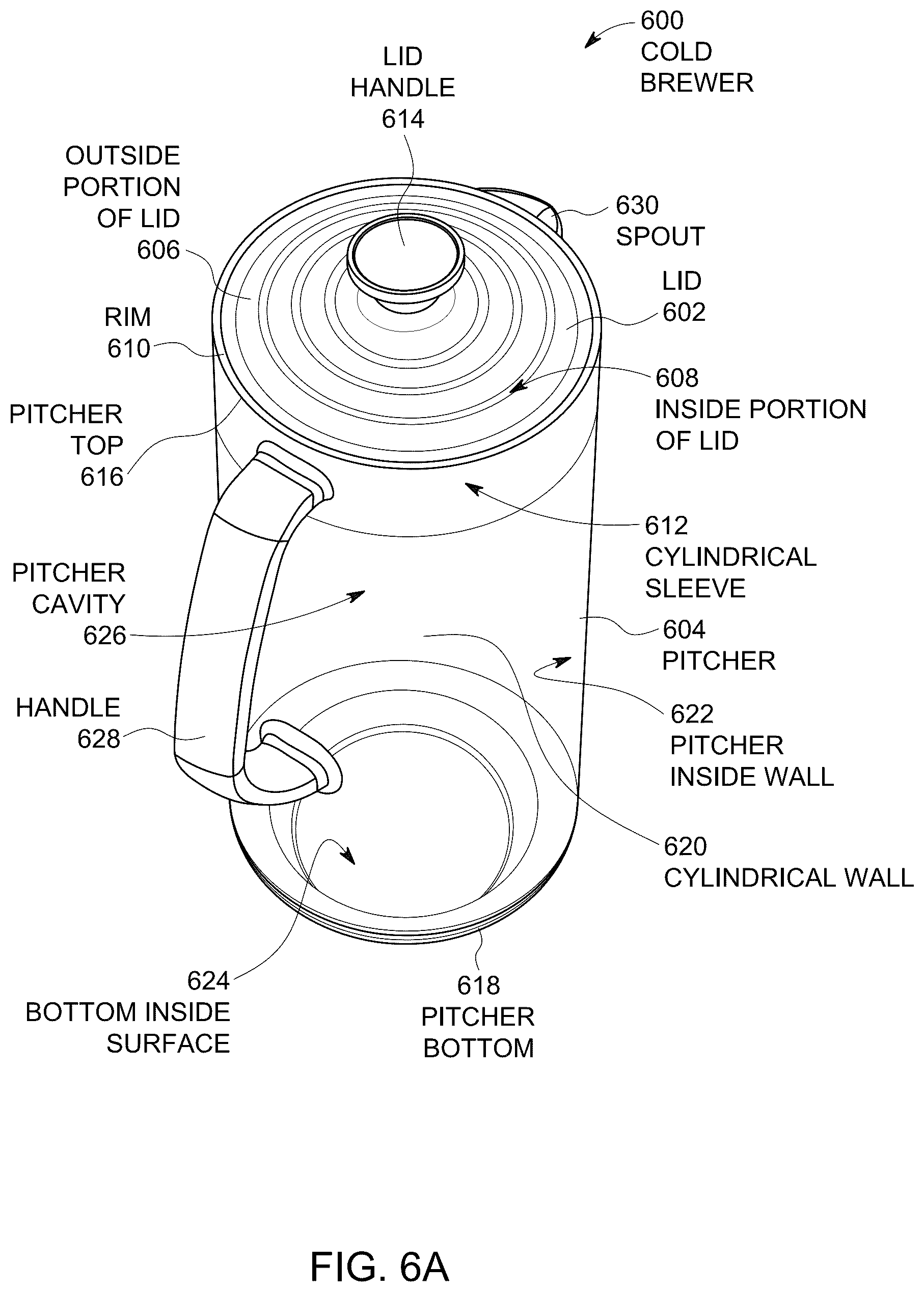Patent US12569084 Figure 14 – Cold brewer