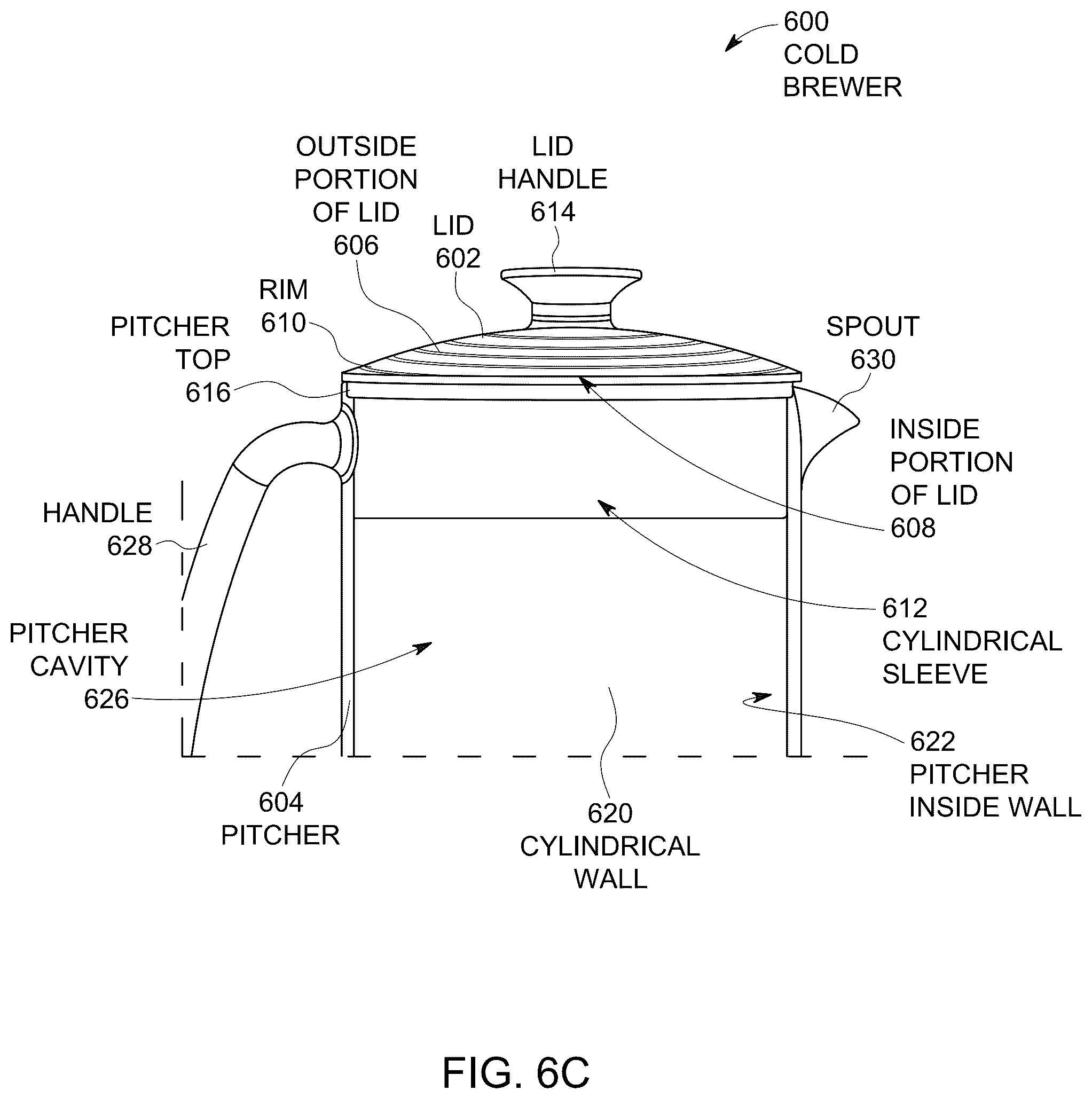 Patent US12569084 Figure 16 – Cold brewer