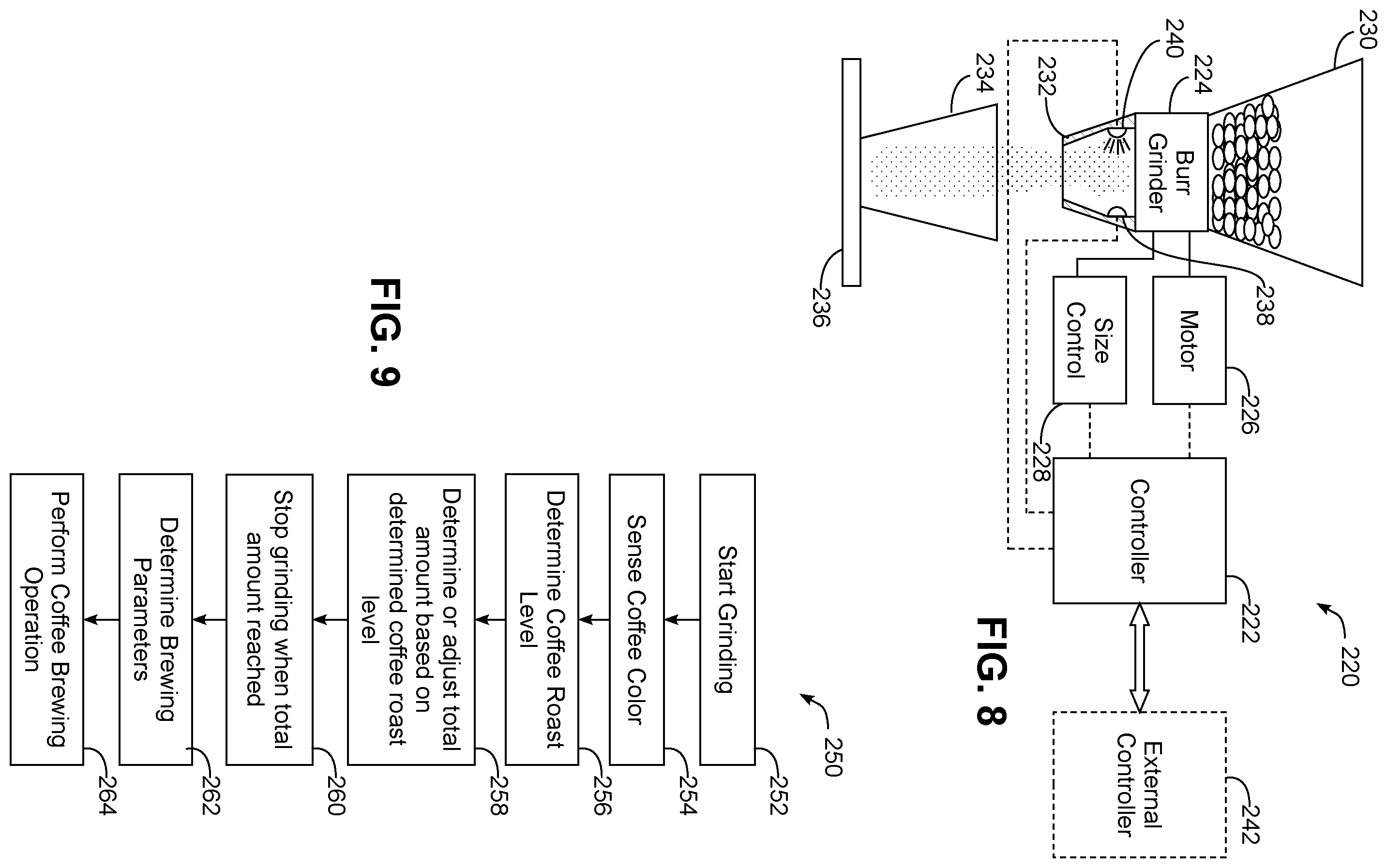 Patent US12569085 Figure 5 – Density-based coffee roast level characterization and/or dynamic coffee grinder control