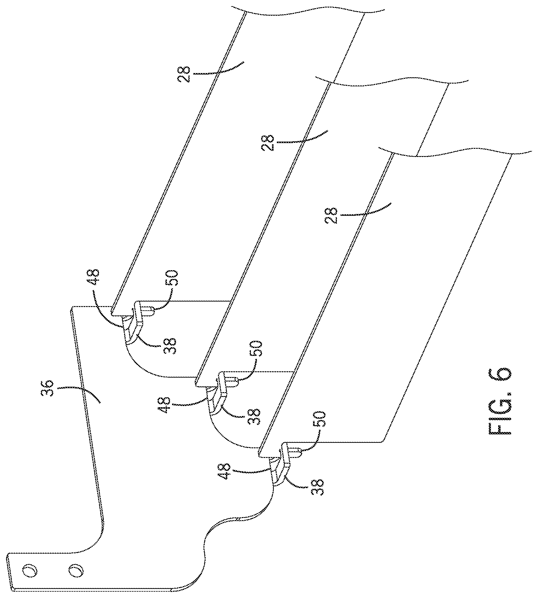 Patent US12569087 Figure 6 – Broiler discharge ramp
