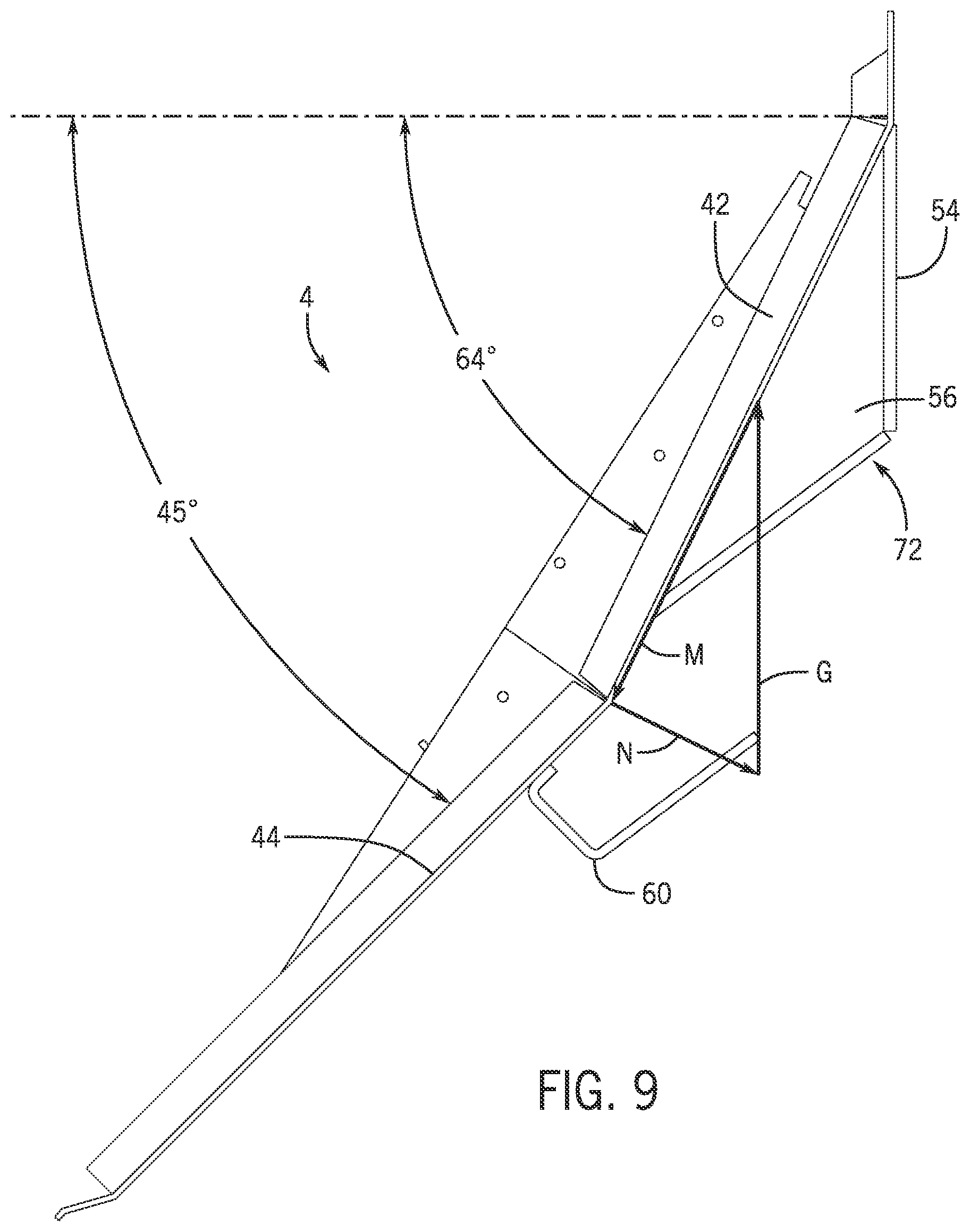Patent US12569087 Figure 9 – Broiler discharge ramp