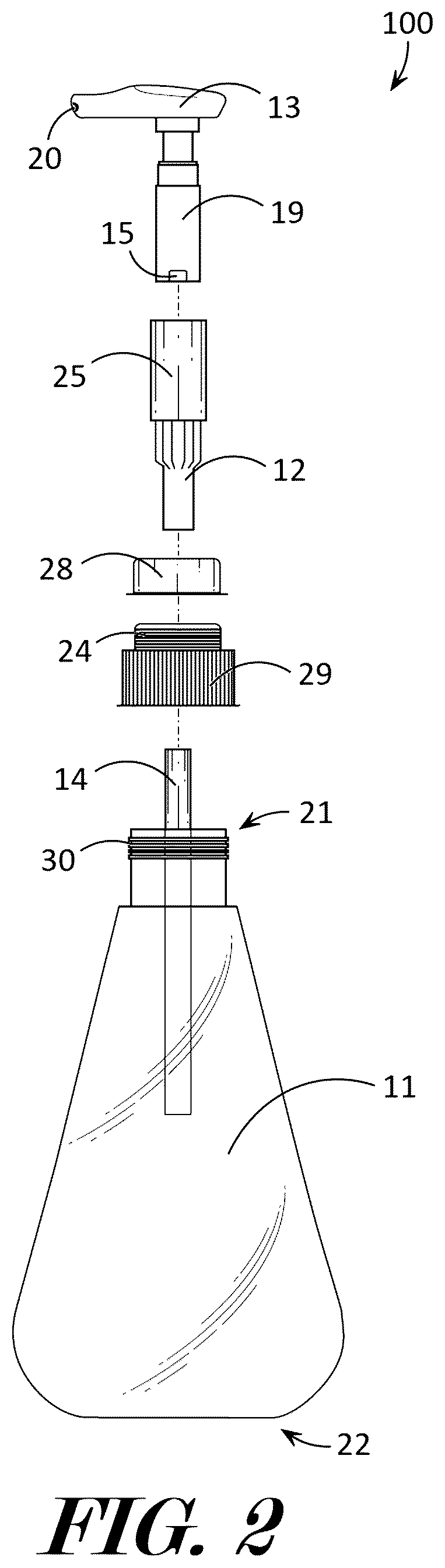 Patent US12569093 Figure 2 – Controlled dentifrice dispensing device