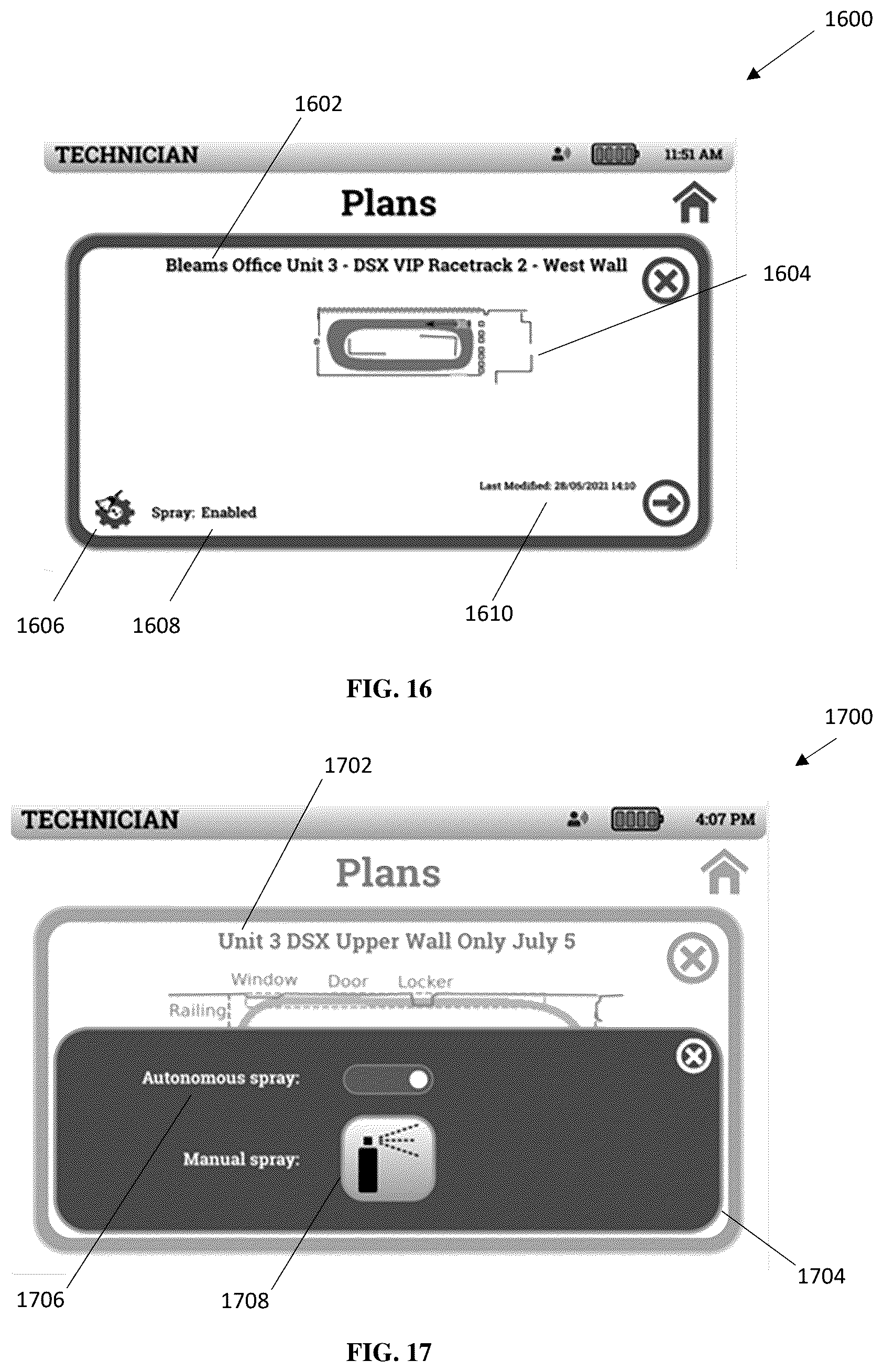 Patent US12569096 Figure 16 – System and method of software and pitch control of a disinfection module for a semi-autonomous cleaning and disinfection device