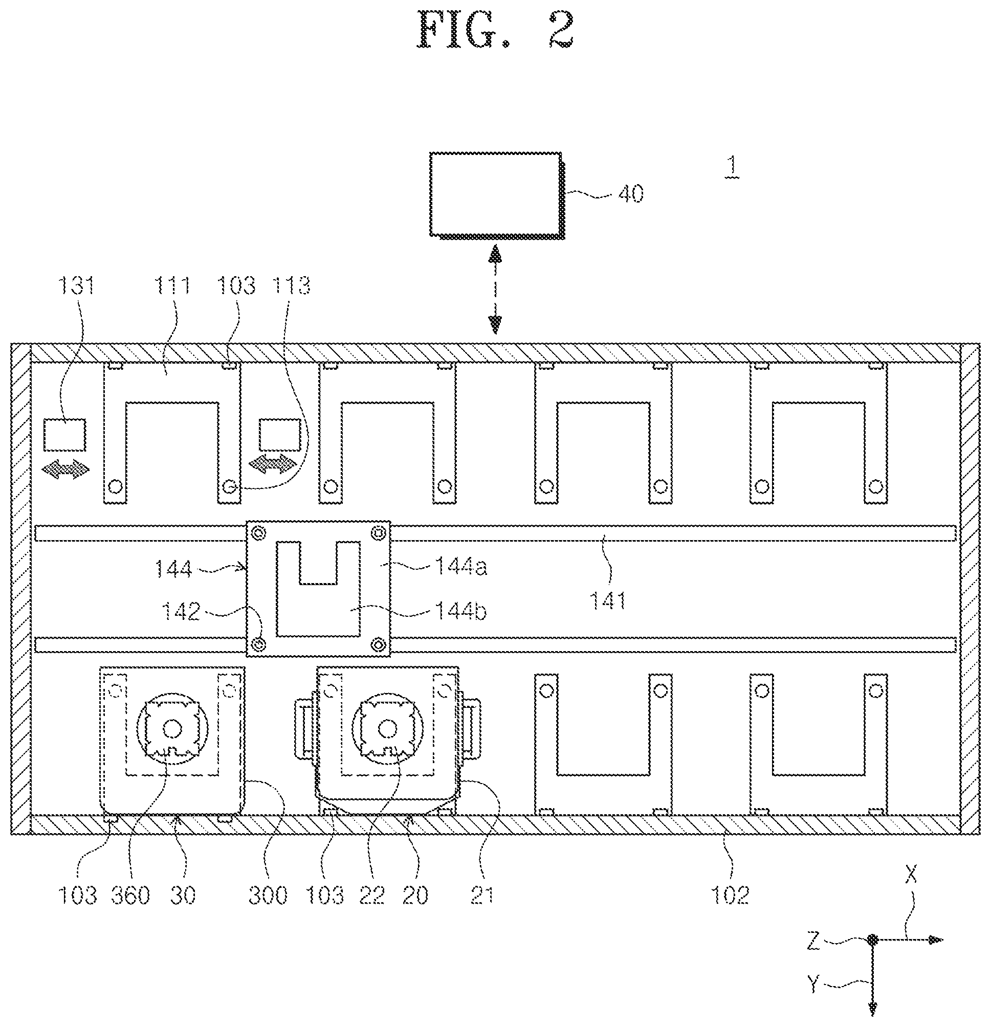 Patent US12569097 Figure 2 – Cleaning module, storage system, and cleaning method for storage apparatus