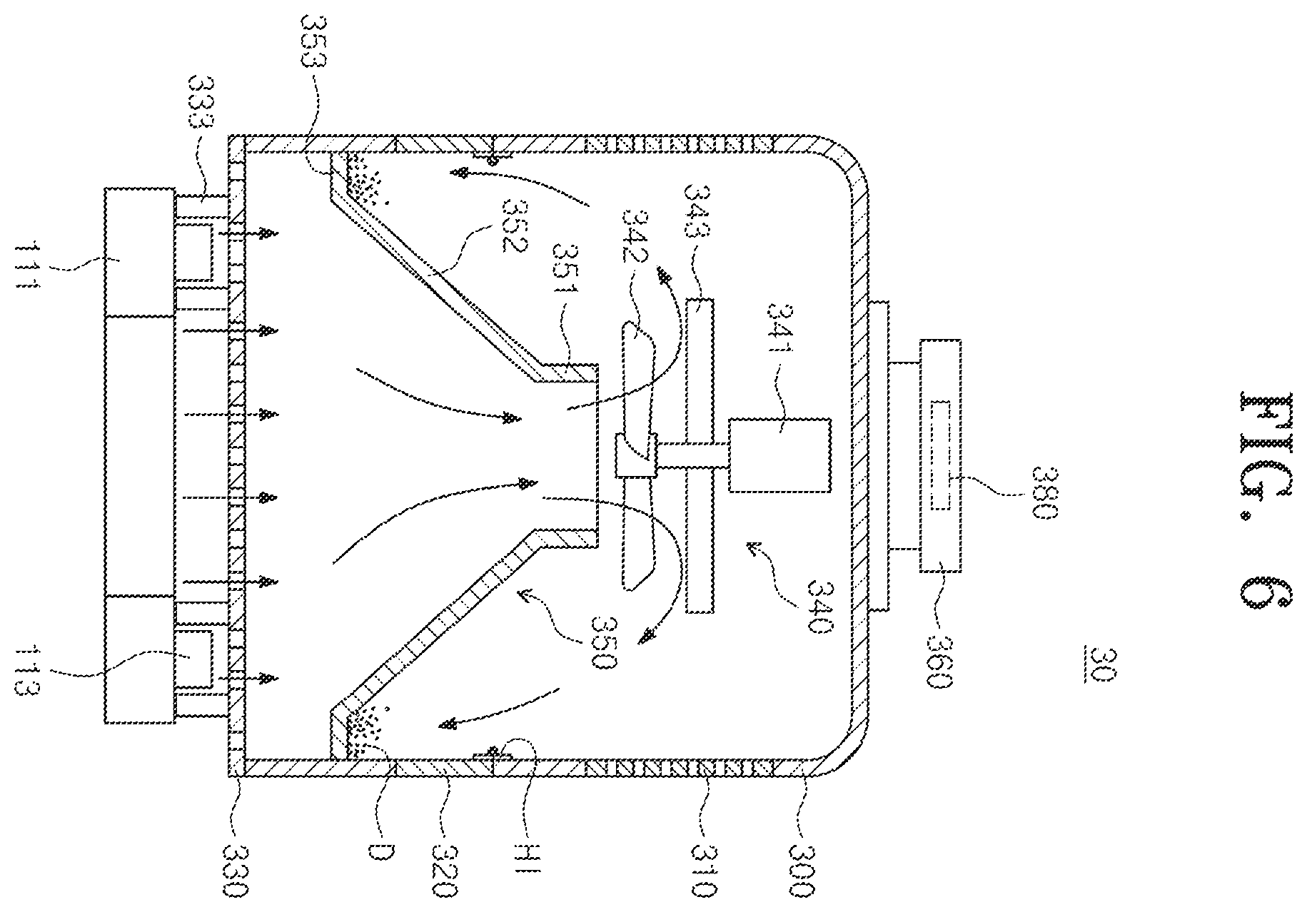 Patent US12569097 Figure 6 – Cleaning module, storage system, and cleaning method for storage apparatus