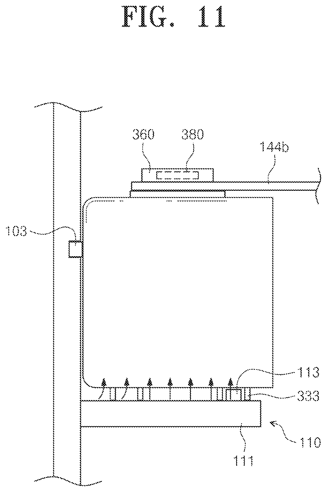 Patent US12569097 Figure 11 – Cleaning module, storage system, and cleaning method for storage apparatus