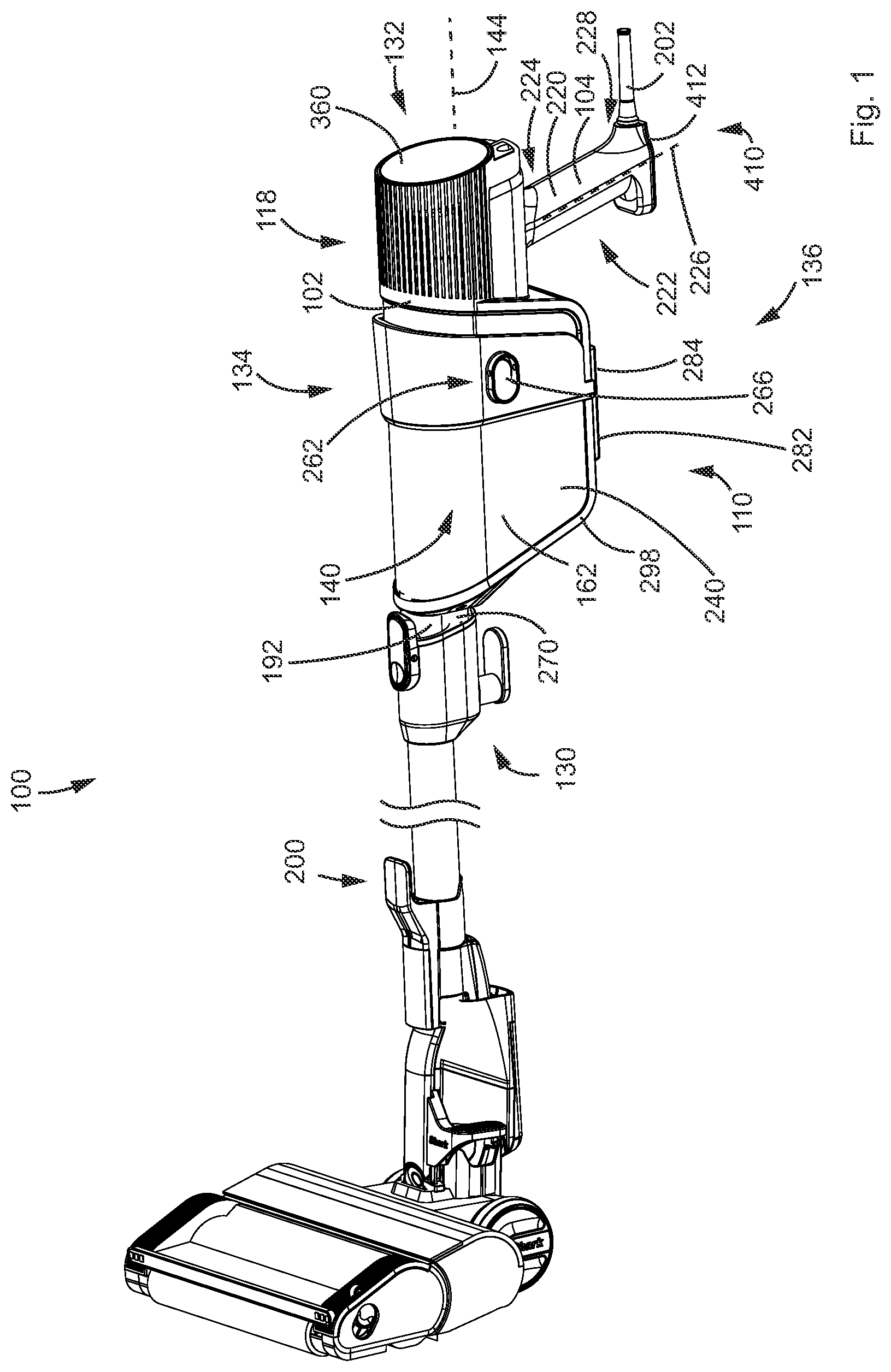 Patent US12569098 — Surface cleaning apparatus — Figure 1