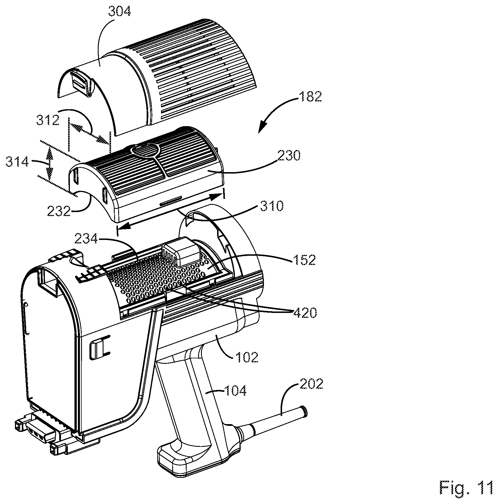 Patent US12569098 Figure 11 – Surface cleaning apparatus