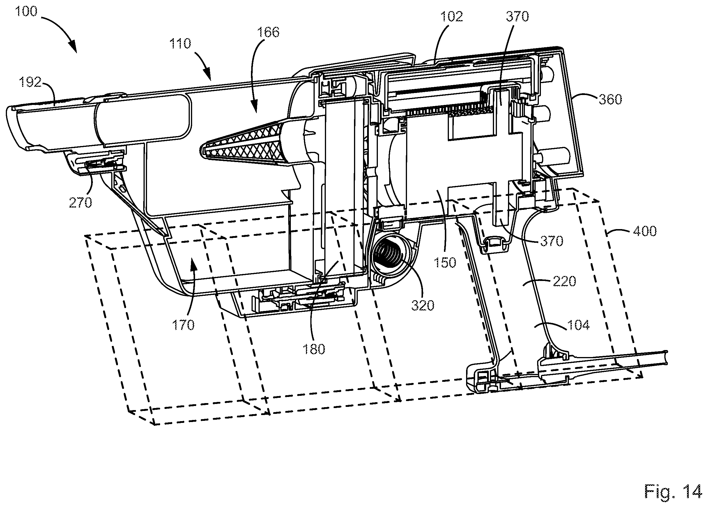 Patent US12569098 Figure 14 – Surface cleaning apparatus