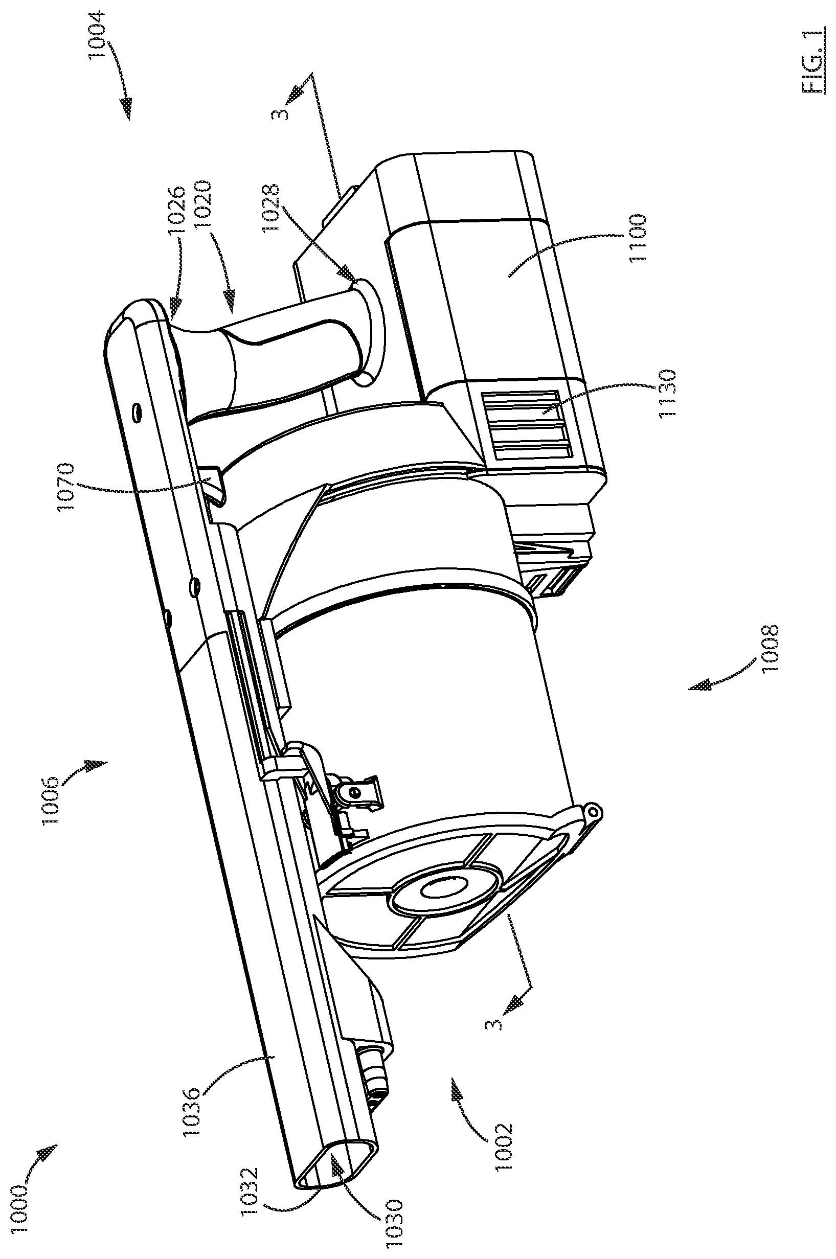 Patent US12569099 Figure 1 – Surface cleaning apparatus