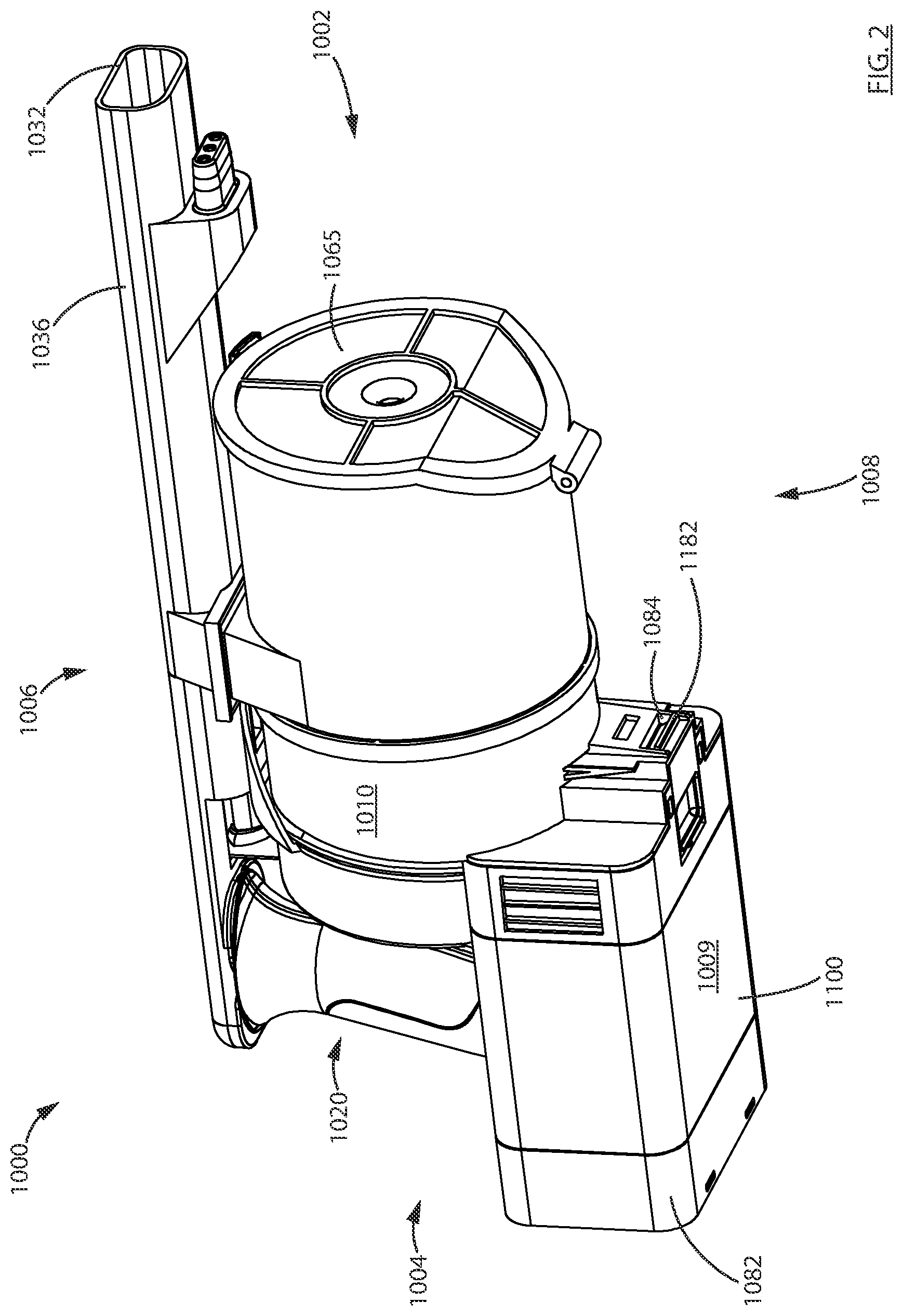 Patent US12569099 Figure 2 – Surface cleaning apparatus