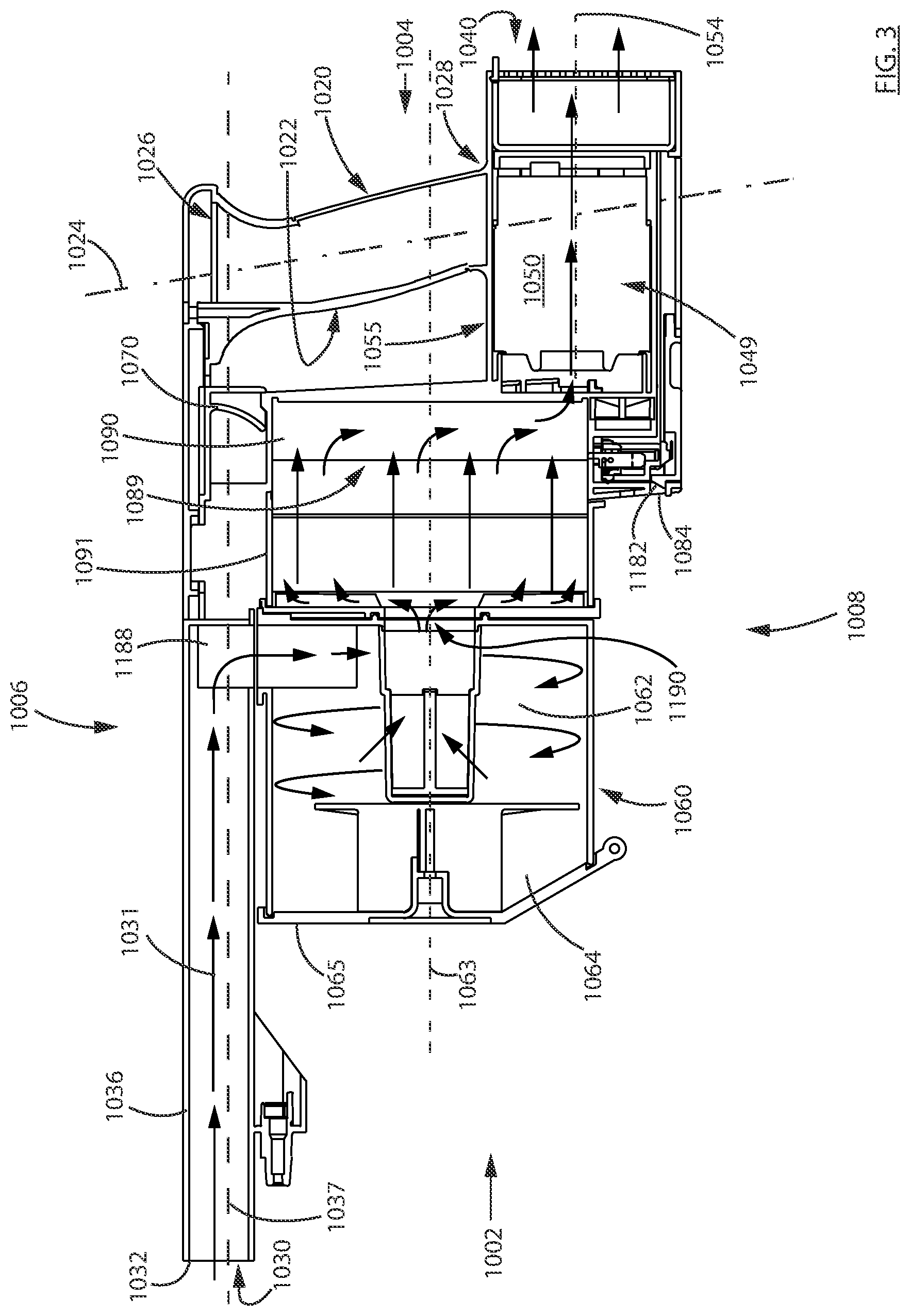 Patent US12569099 Figure 3 – Surface cleaning apparatus