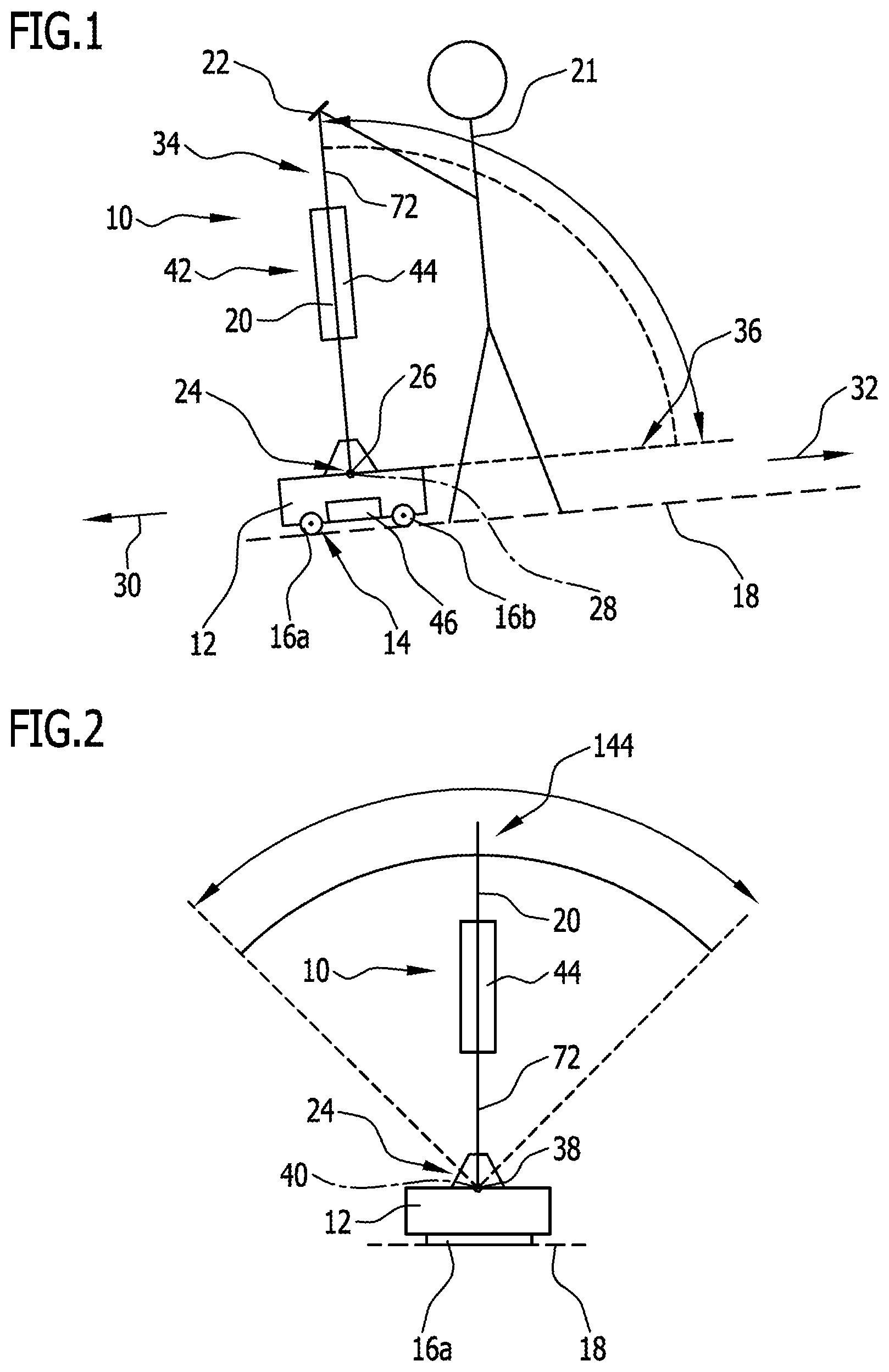 Patent US12569100 Figure 1 – Cleaning machine having joint device and cleaning machine having drive device