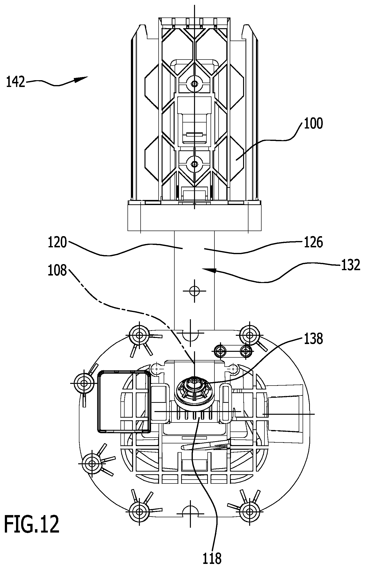 Patent US12569100 Figure 10 – Cleaning machine having joint device and cleaning machine having drive device