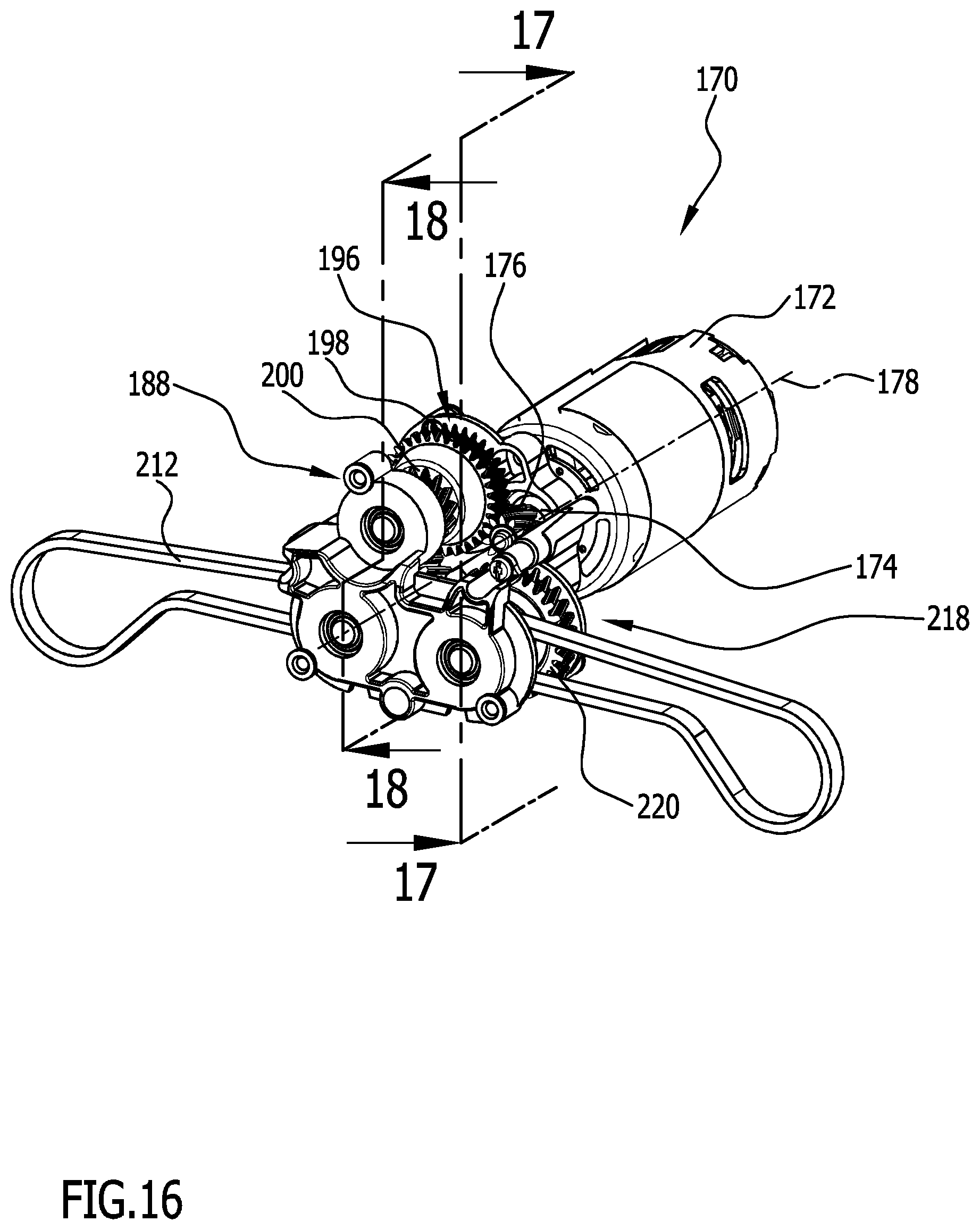 Patent US12569100 Figure 13 – Cleaning machine having joint device and cleaning machine having drive device