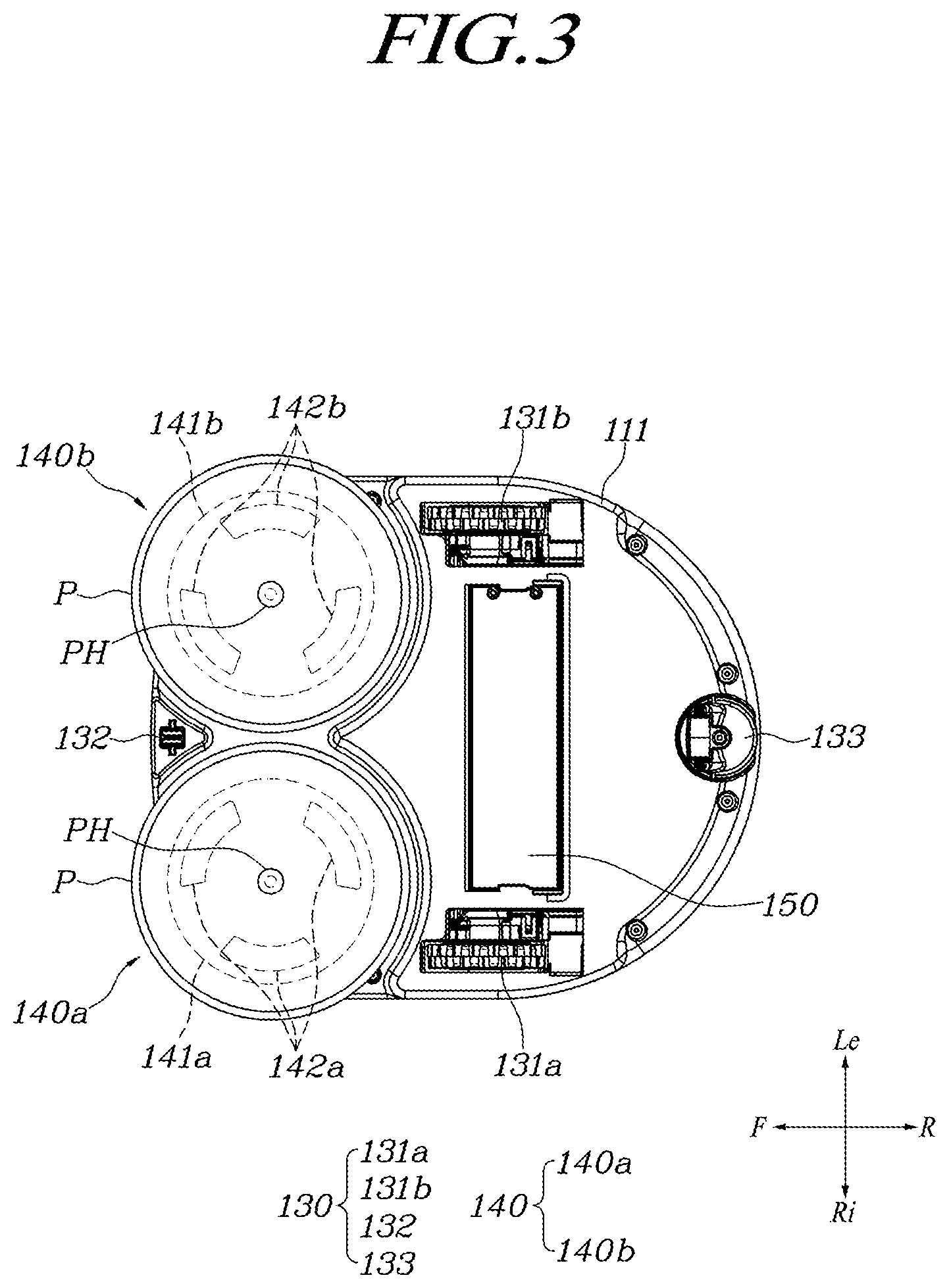Patent US12569101 Figure 3 – Robot cleaner, docking station and cleaning system having the same