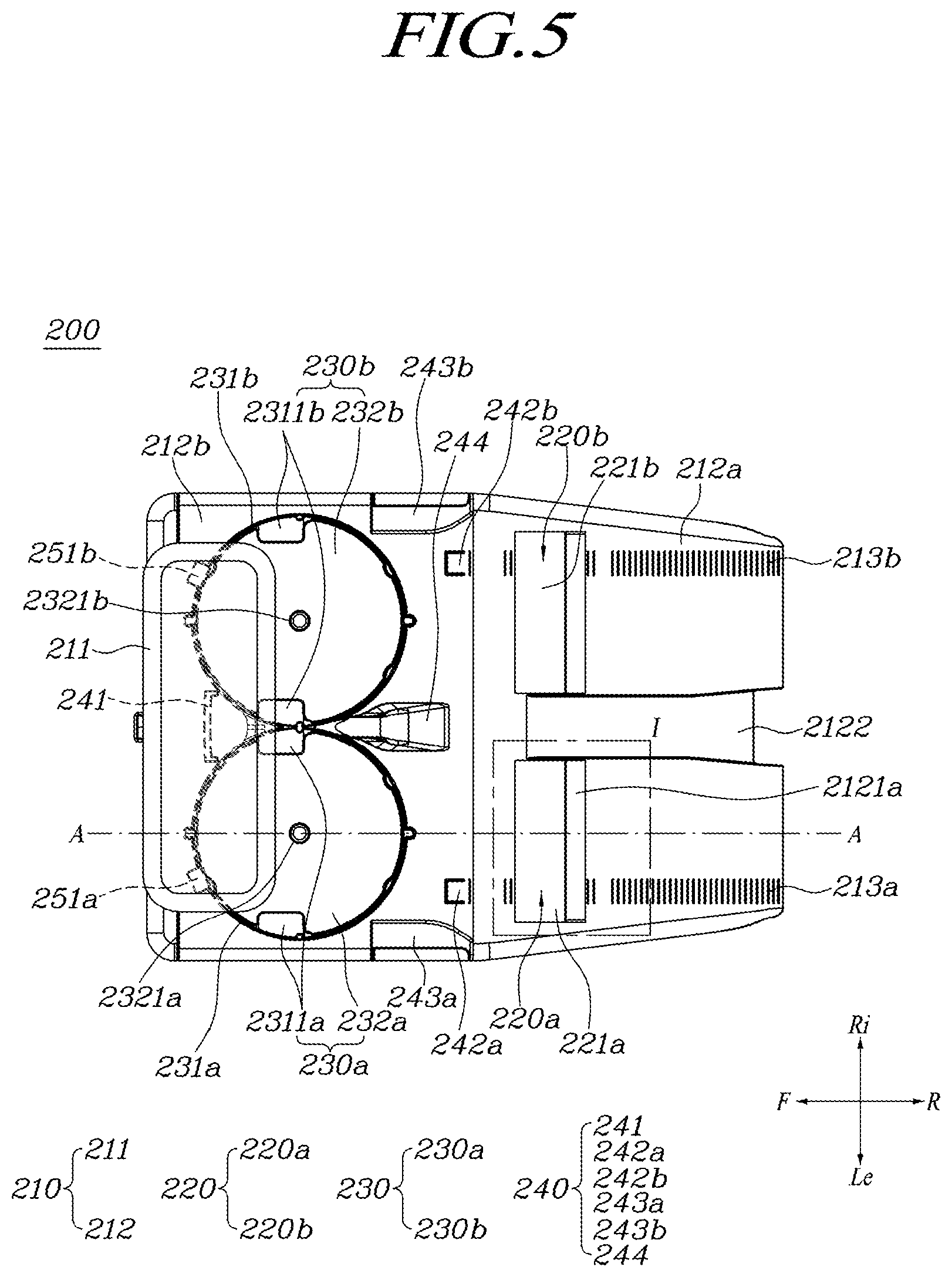 Patent US12569101 Figure 5 – Robot cleaner, docking station and cleaning system having the same