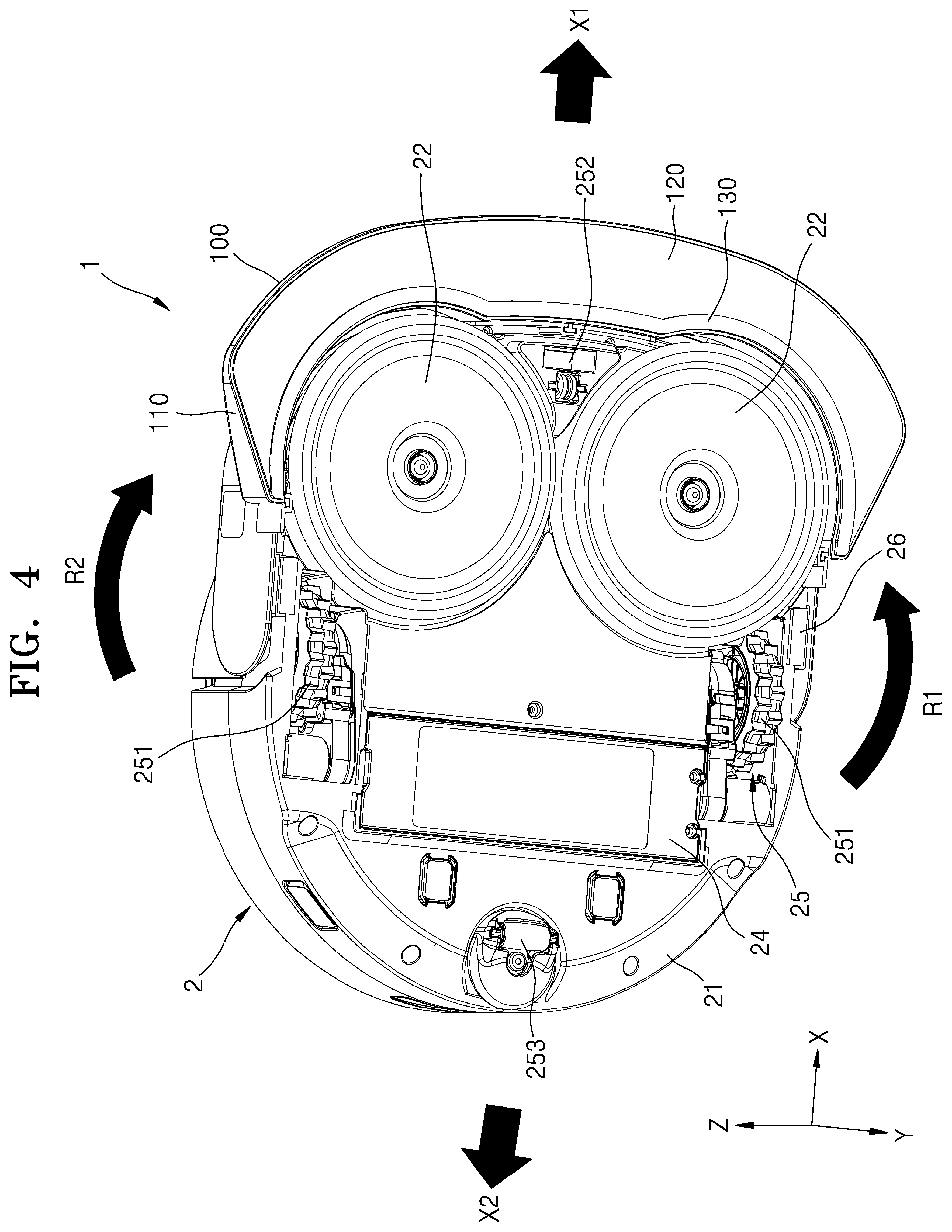 Patent US12569103 Figure 4 – Wet robot cleaner and contamination prevention module used therefor