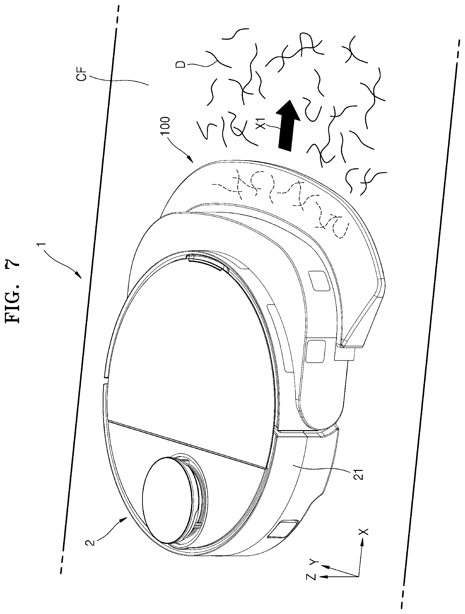 Patent US12569103 Figure 7 – Wet robot cleaner and contamination prevention module used therefor
