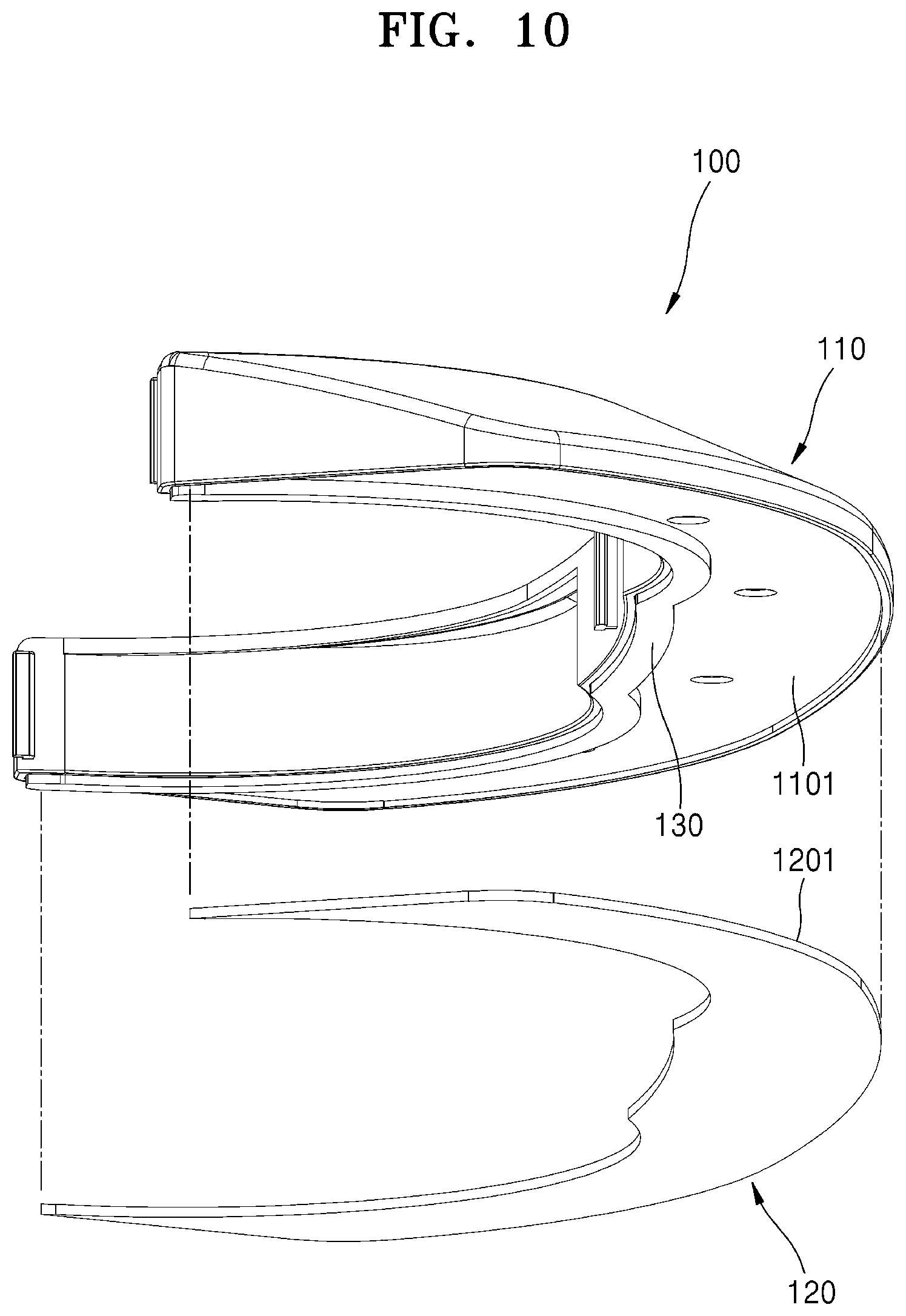 Patent US12569103 Figure 10 – Wet robot cleaner and contamination prevention module used therefor