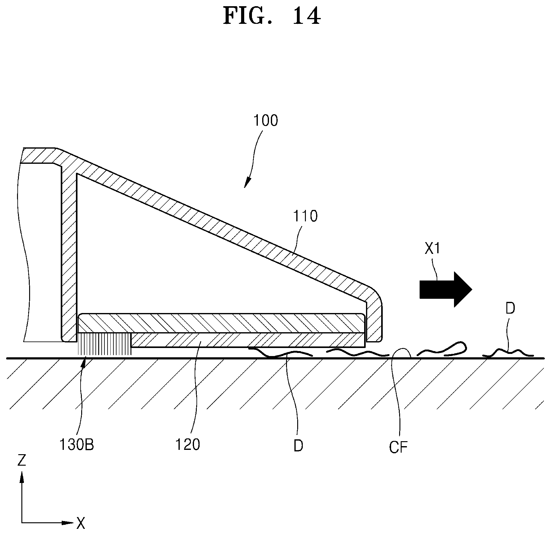 Patent US12569103 Figure 14 – Wet robot cleaner and contamination prevention module used therefor