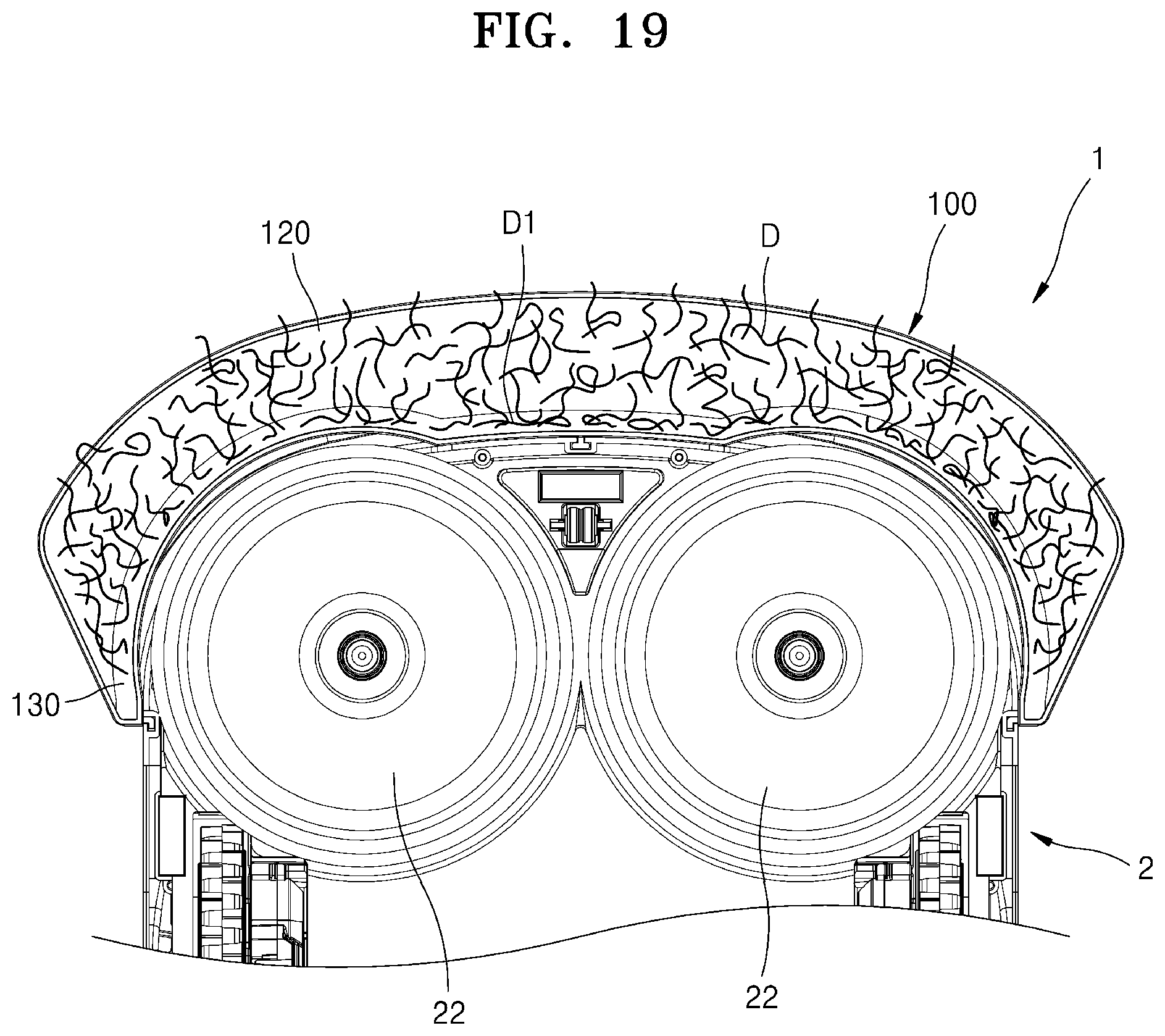 Patent US12569103 Figure 19 – Wet robot cleaner and contamination prevention module used therefor